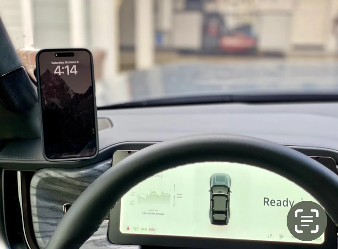 Rivian R1T R1S Mounting a cell phone.  Has anyone done it? R1 Phone-1