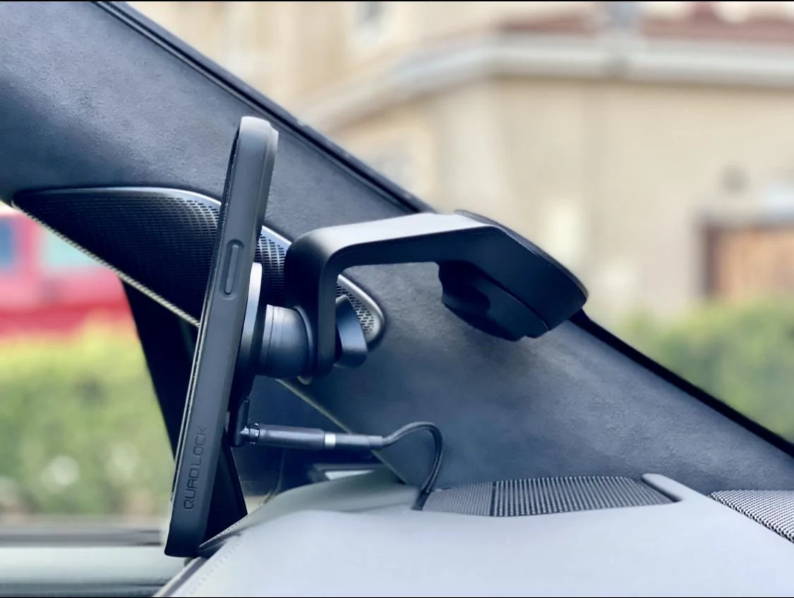 Rivian R1T R1S Mounting a cell phone.  Has anyone done it? R1 Phone-2