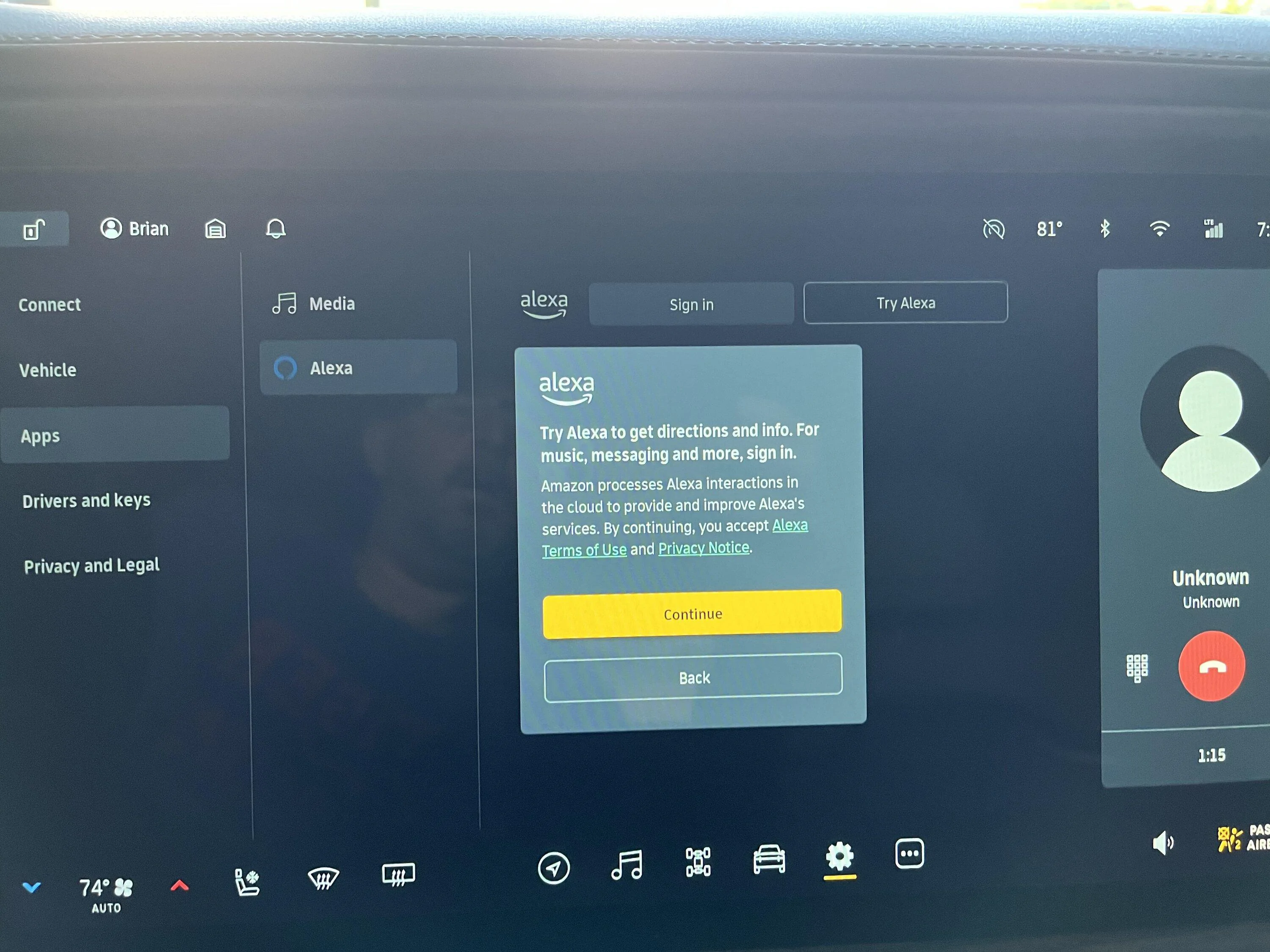Rivian R1T R1S No QR code for Alexa / Amazon Sign-in D52F9216-178A-46D0-9176-E0C48800E58C