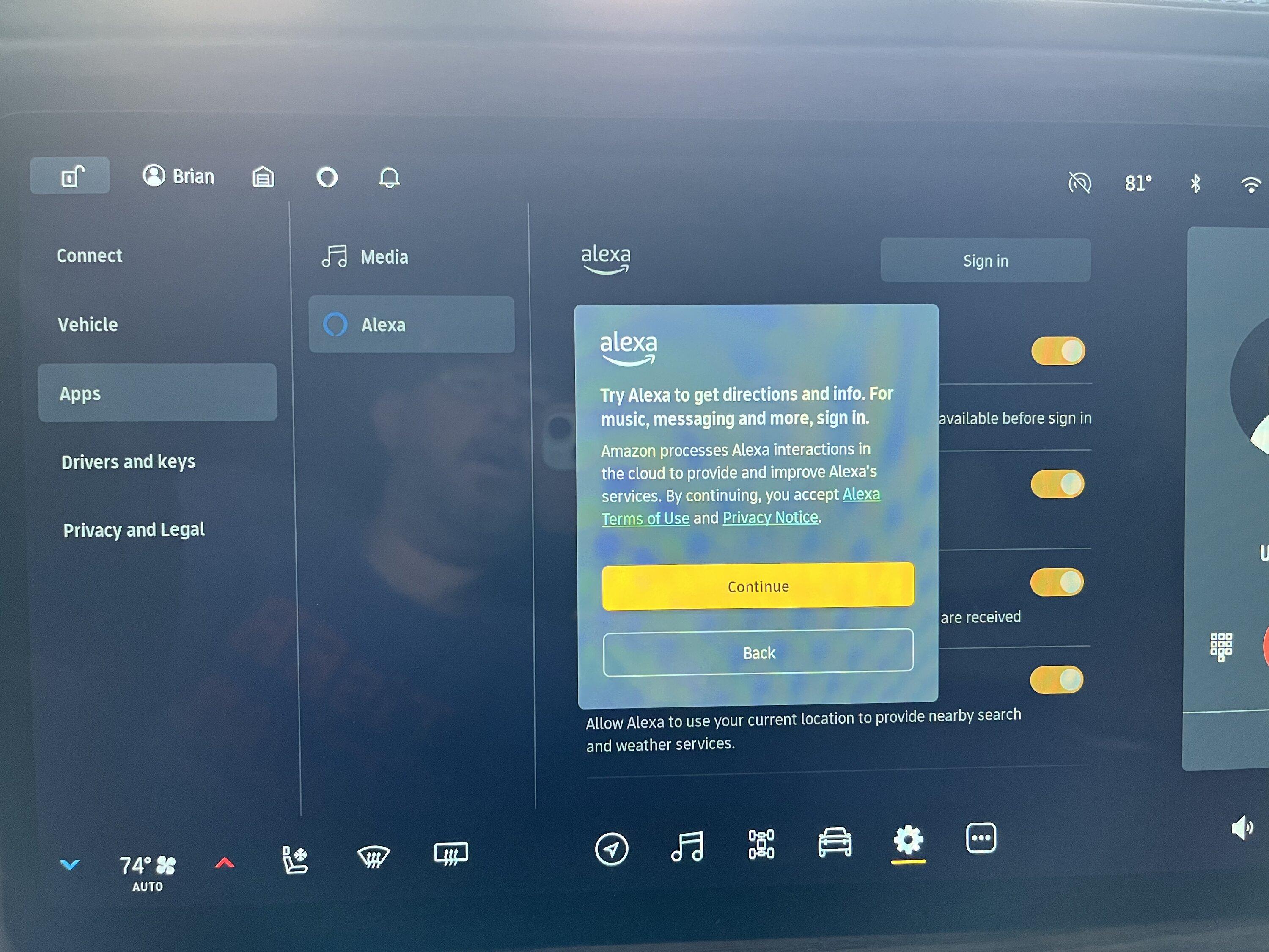 Rivian R1T R1S No QR code for Alexa / Amazon Sign-in 1C131C3A-F7BE-4299-8490-CE349EFF400D