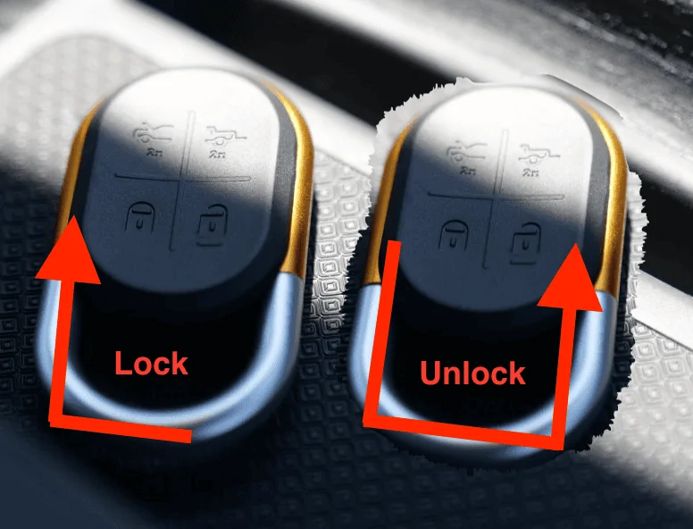 Rivian R1T R1S Key fob - how I remember lock vs unlock Screen Shot 2022-10-10 at 11.38.18 AM