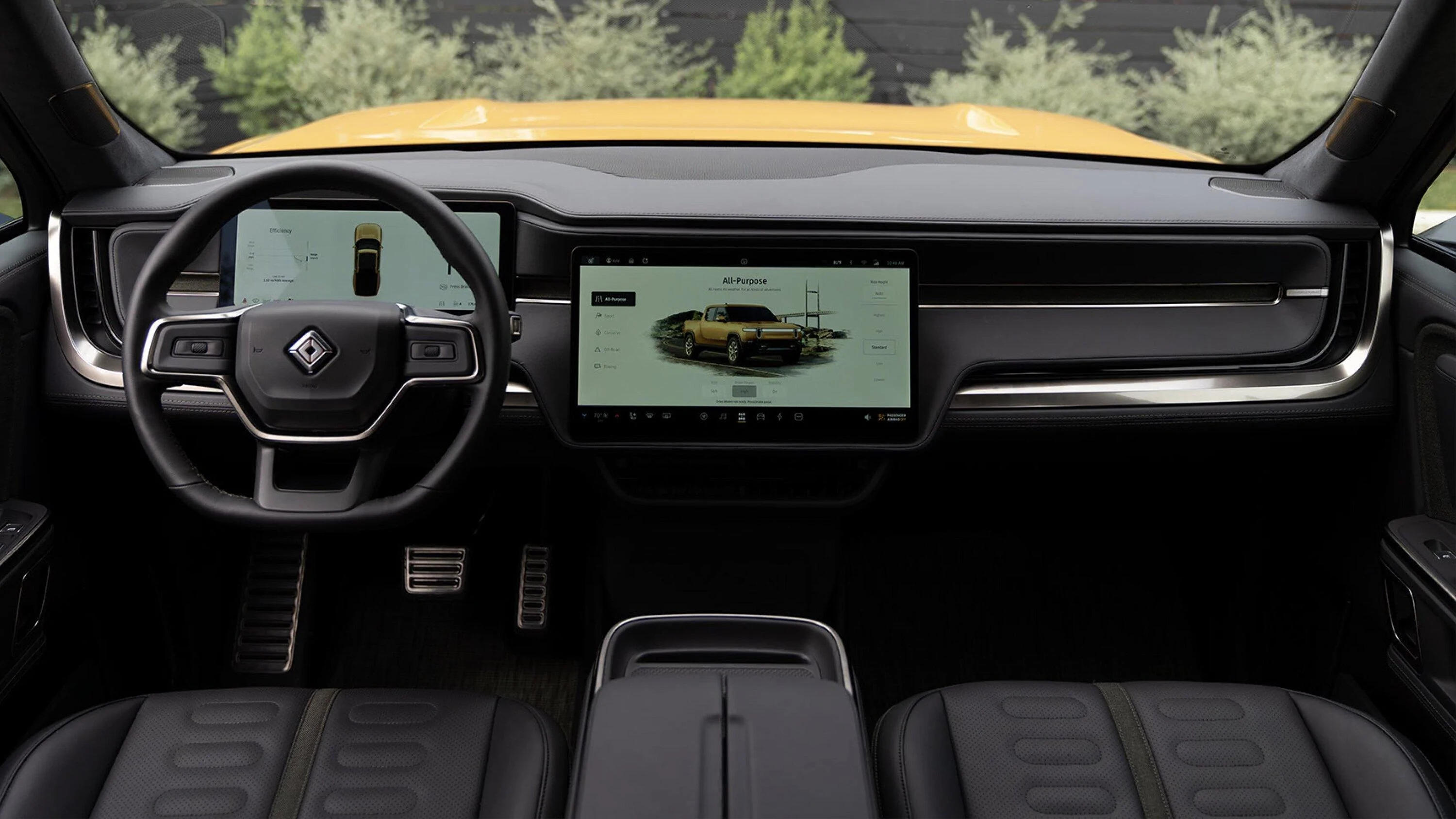 Rivian R1T R1S Official: new trim accent options for Black Mountain and Ocean Coast R1T / R1S interiors FfCRz0MUUAAPqTc
