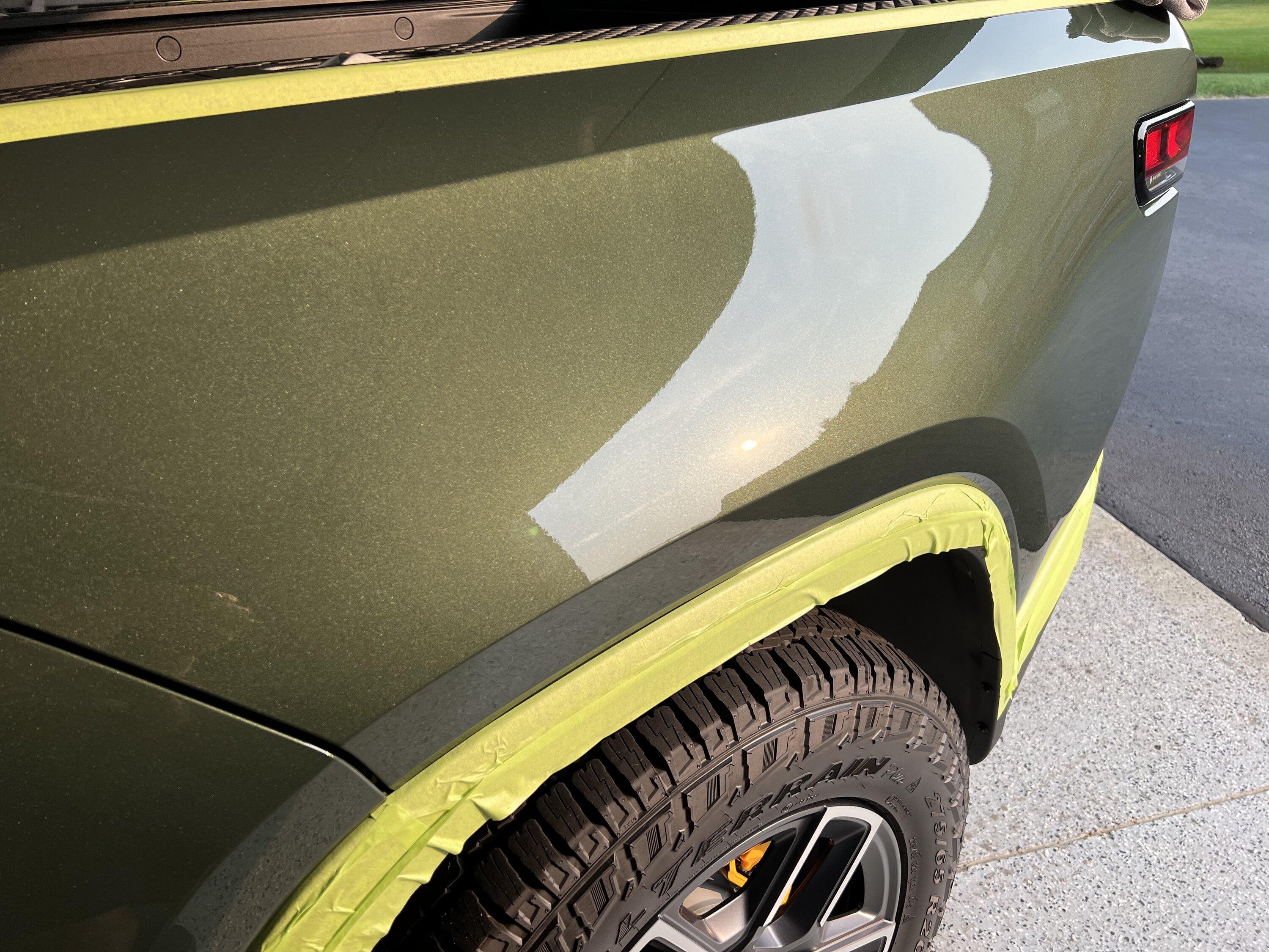 Rivian R1T R1S Swirl marks on launch green and Limestone? ABAAEB64-4060-4DDF-A01C-D33891EBC245