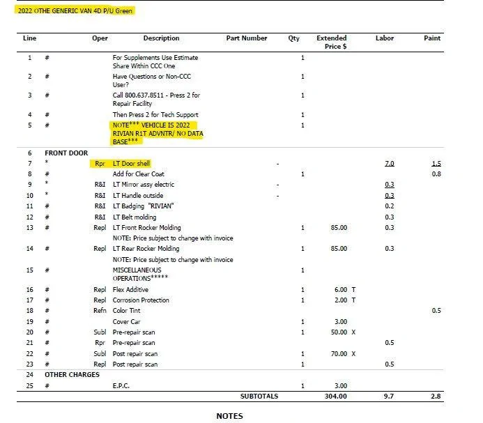 Rivian R1T R1S Don't Use USAA insurance for your Rivian Claim 1