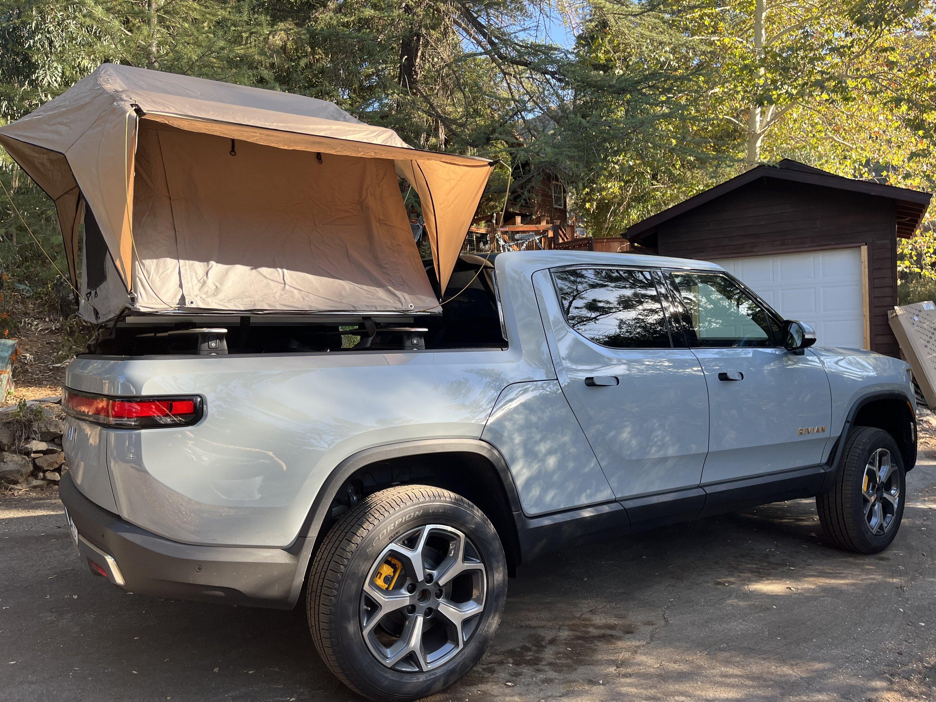Rivian R1T R1S Non-Rivian rooftop tents 27799543-FF57-44DE-9A95-3C2A44E8454C