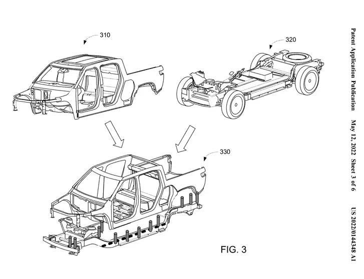 Rivian R1T R1S Does this Rivian patent demonstrate Max Pack module positioning? 1666039271285