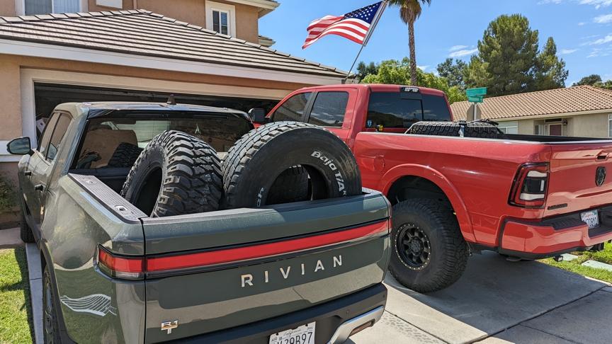 Rivian R1T R1S What do you use your R1T bed for?  (Picture Edition) tires sm