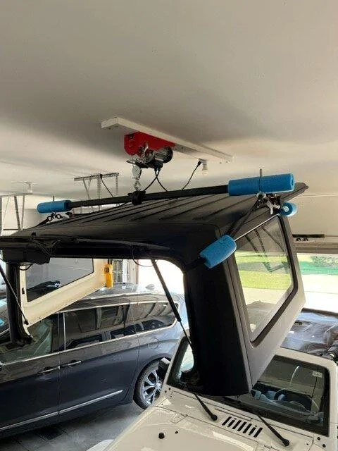Rivian R1T R1S Crazy idea for removing and storing RTT Hoist