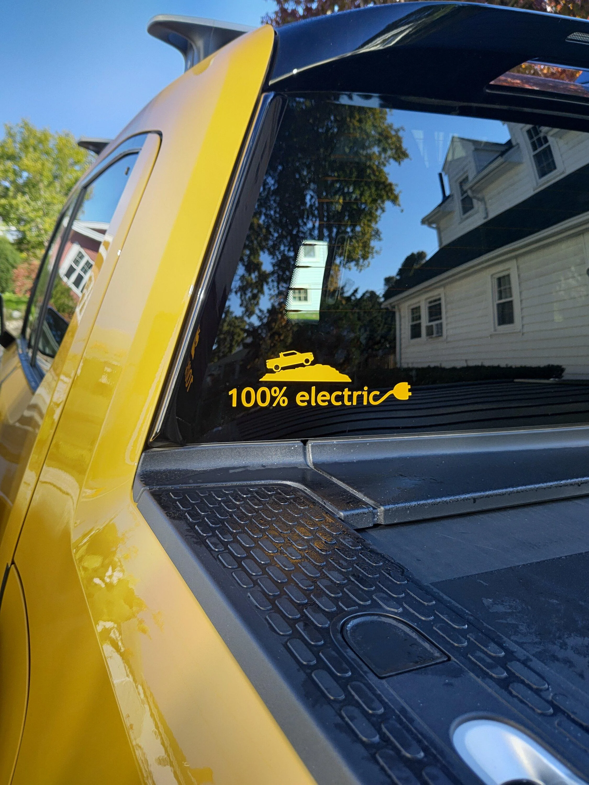 Rivian R1T R1S COMPASS YELLOW R1T Photos sticker