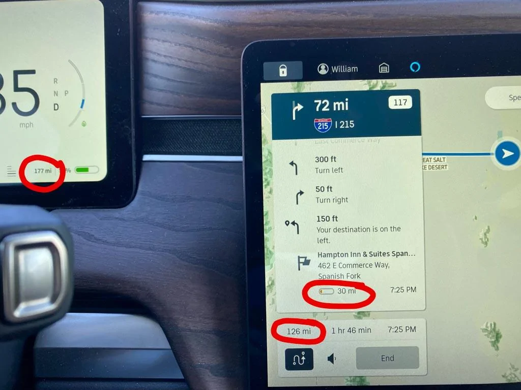 Rivian R1T R1S Inconsistent range estimates IMG_6242