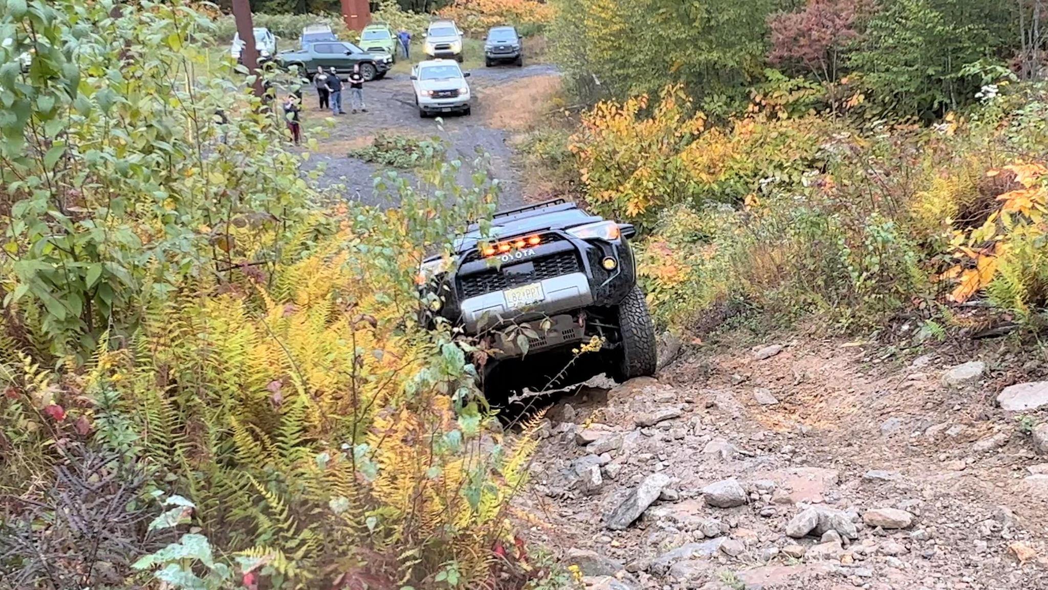 Rivian R1T R1S No Drama Rock Crawling in R1T w/ 20″ AT, 30PSI, Rock Crawl Mode, Highest Suspension, Hold Enabled 310368255_10228060947698408_1989192564542651634_n