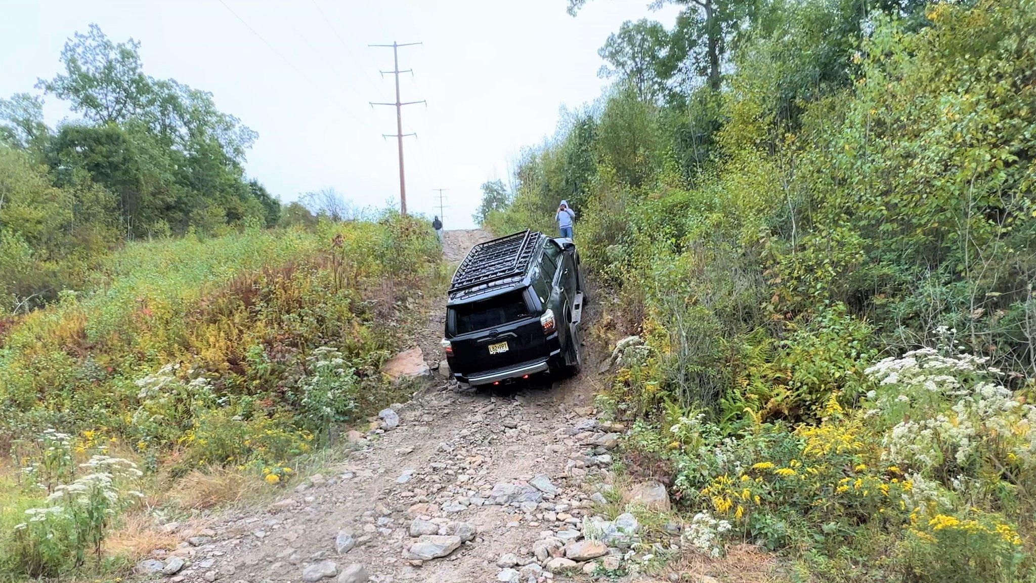 Rivian R1T R1S No Drama Rock Crawling in R1T w/ 20″ AT, 30PSI, Rock Crawl Mode, Highest Suspension, Hold Enabled 310778330_10228060976019116_3413818039464764175_n