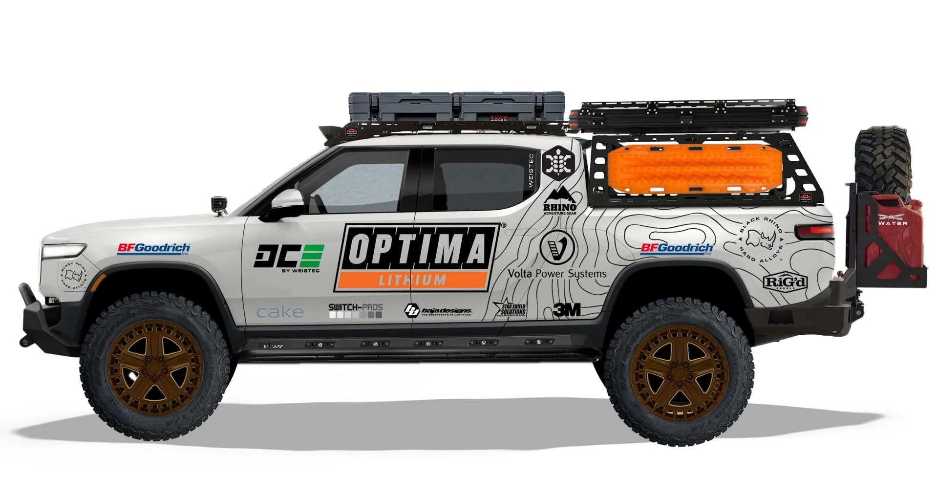 Rivian R1T R1S Optima Overlanding Rivian R1T build teased for SEMA Optima-Rivian-SEMA-Teaser-1