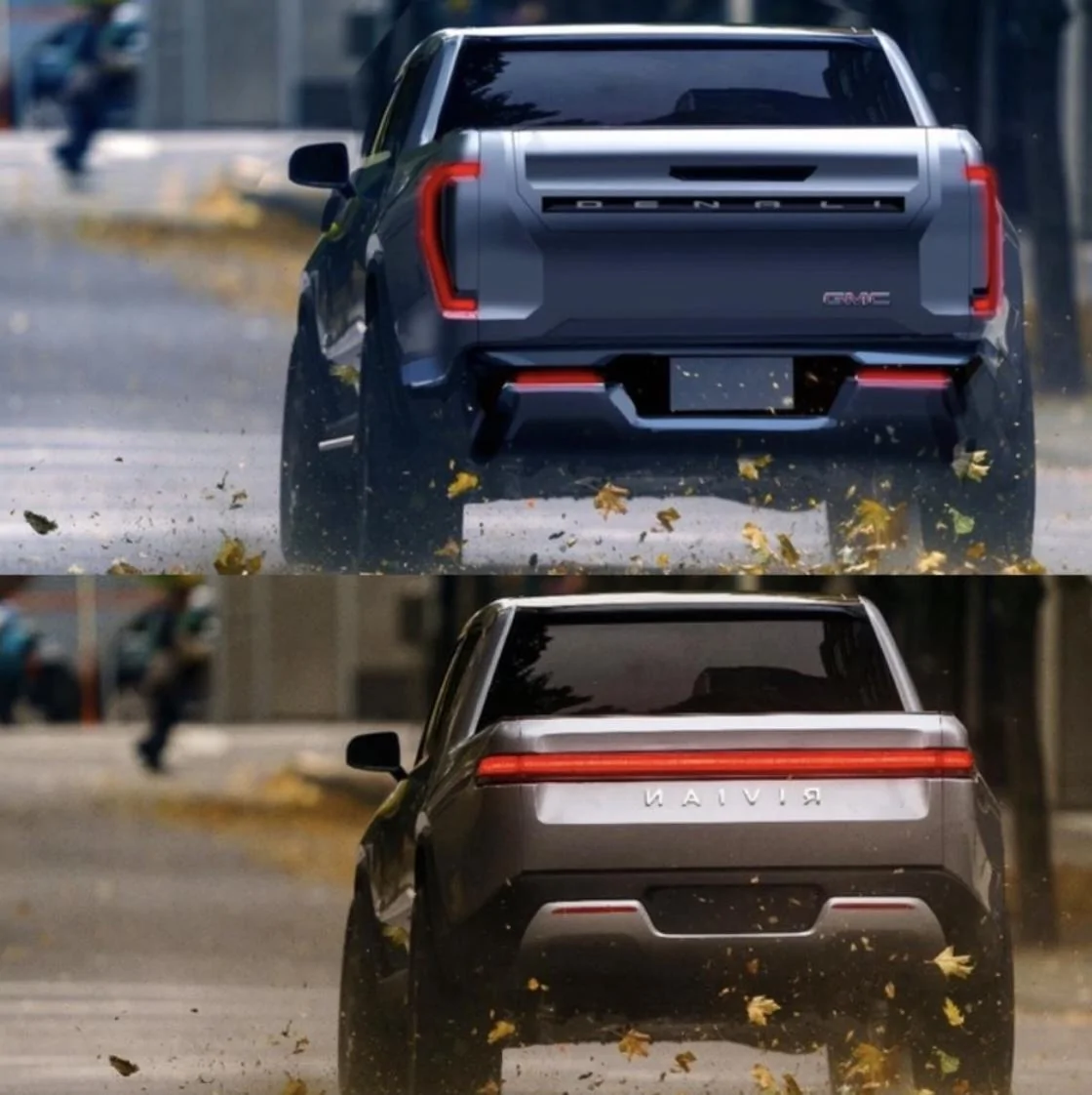 Rivian R1T R1S Imitation really is the best form of flattery: GM caught photoshopping Rivian photo Screen Shot 2022-10-25 at 6.52.16 PM
