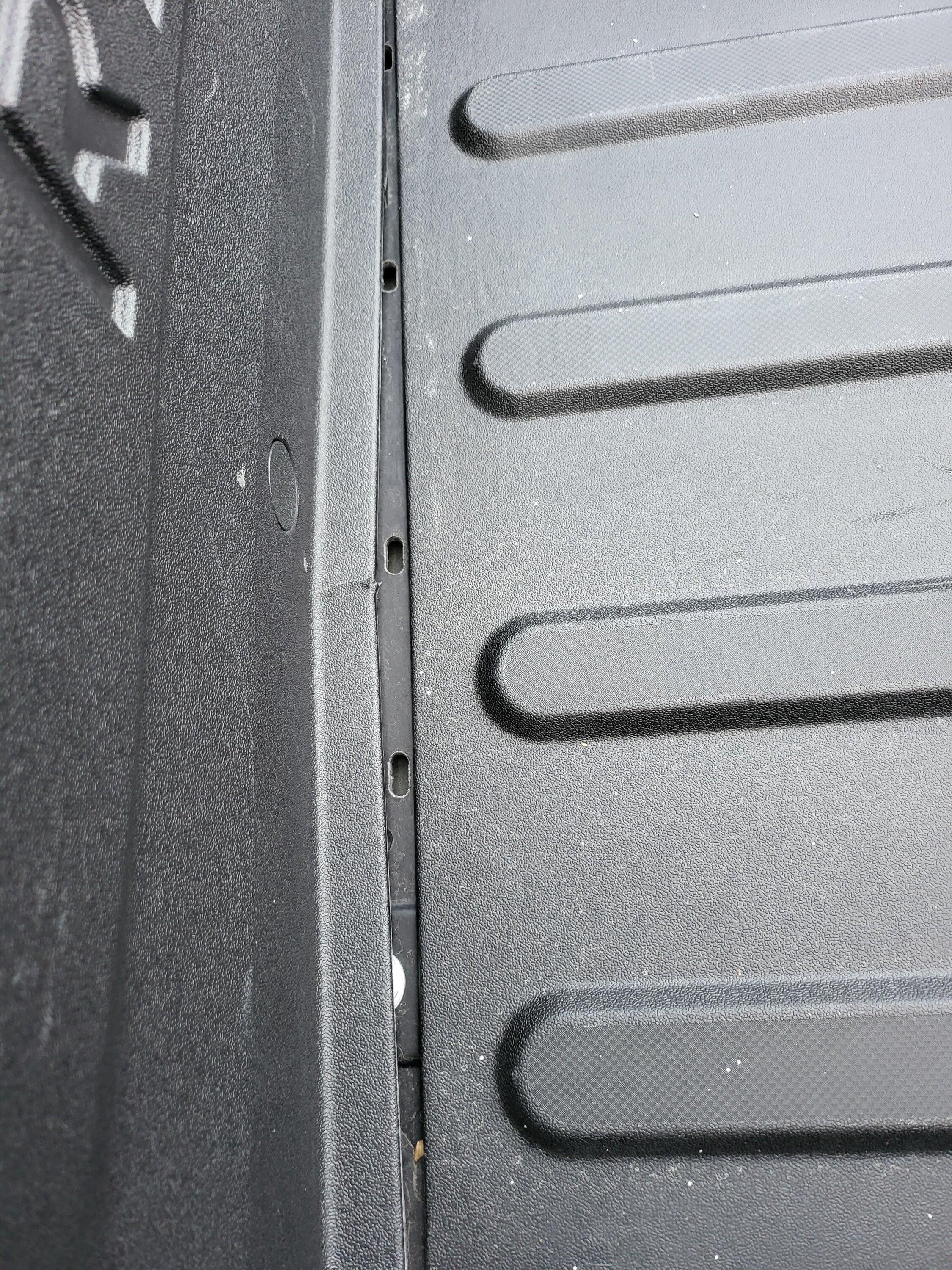 Rivian R1T R1S Damage in truck bed from my tool box 20221025_173748