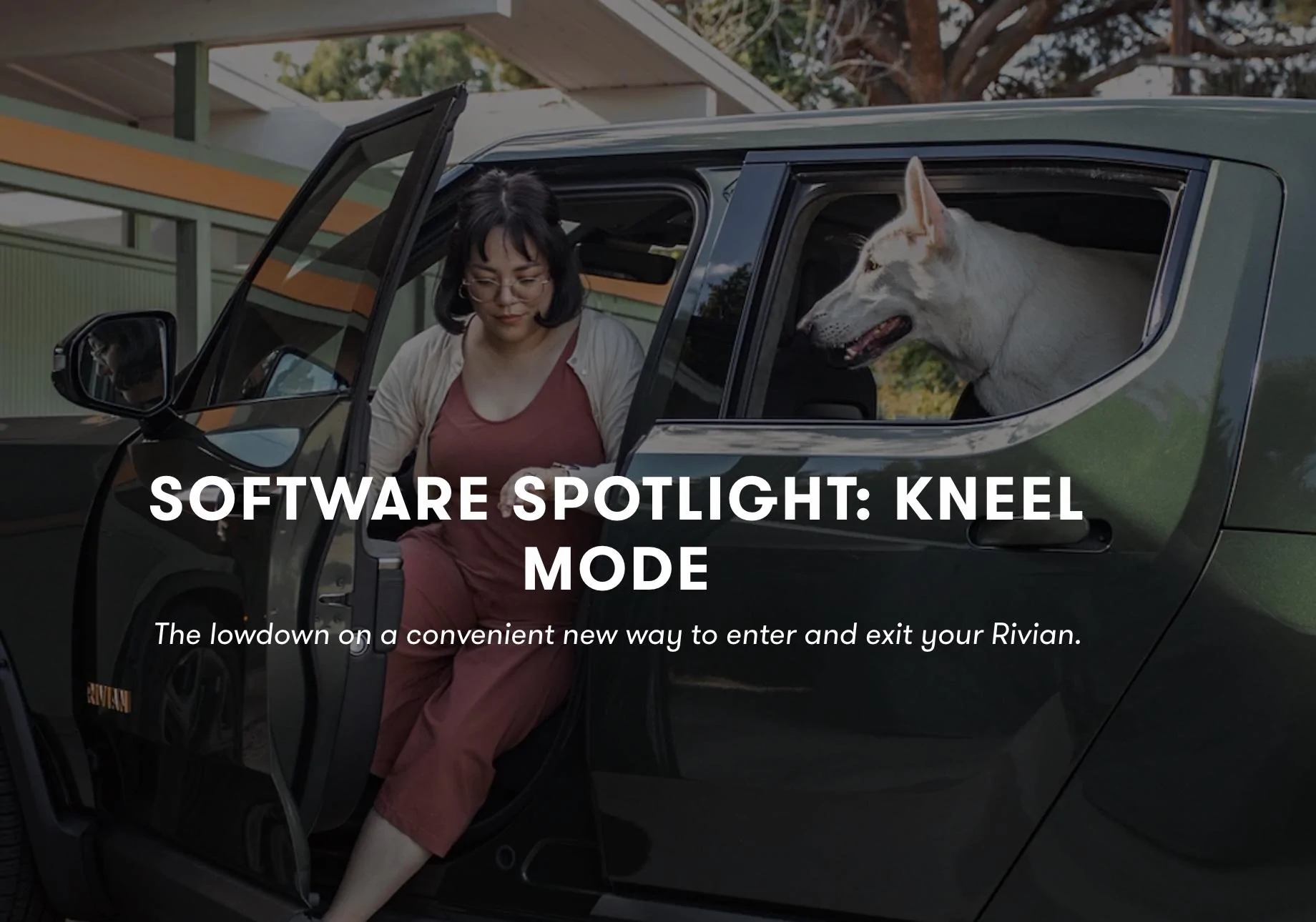 Rivian R1T R1S Official Software Spotlight: KNEEL MODE Screen Shot 2022-10-27 at 10.05.11 AM