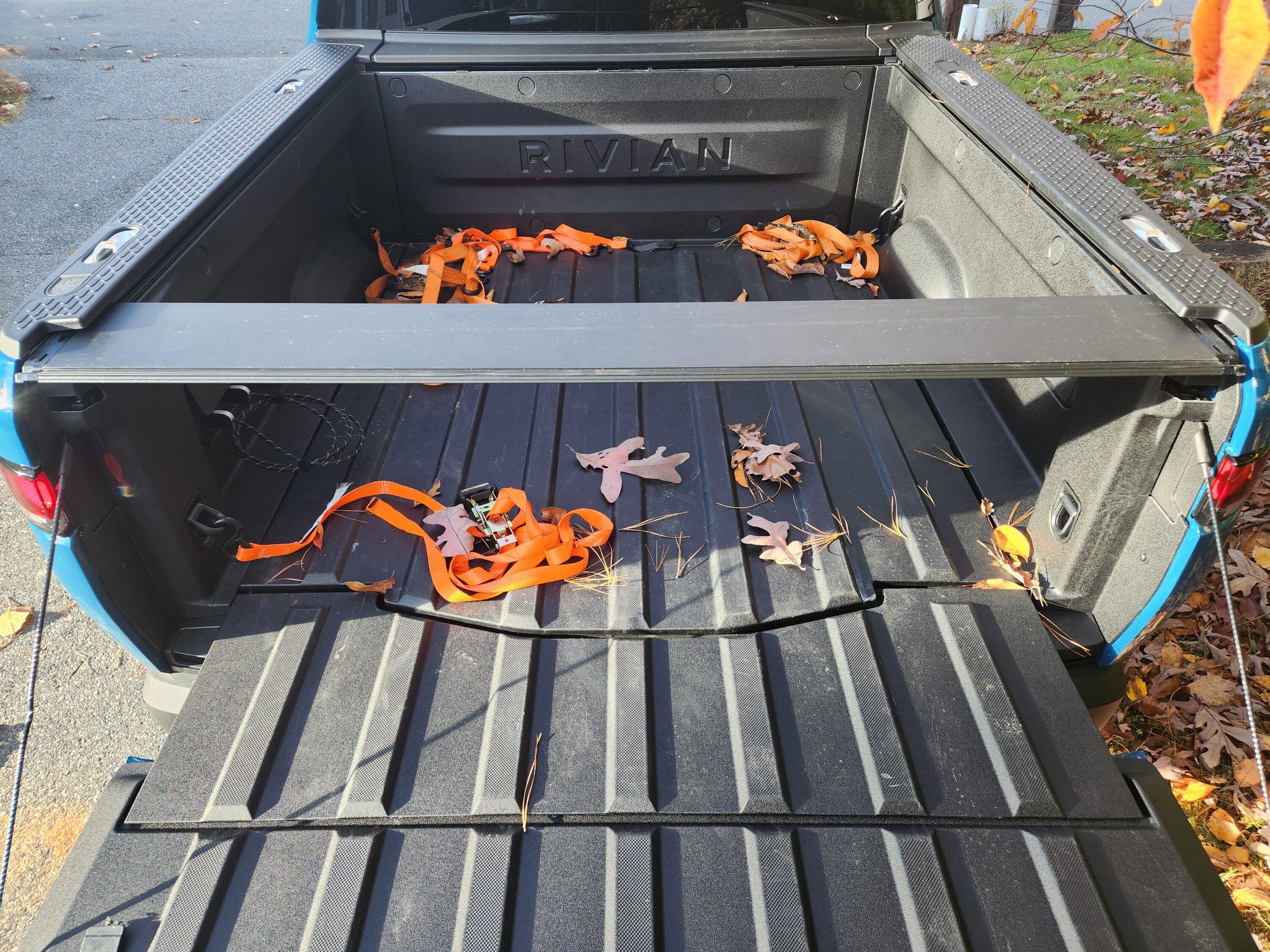 Rivian R1T R1S Powered to Manual Tonneau Bed Cover Conversion -- DIY how-to with photos 20221028_091433