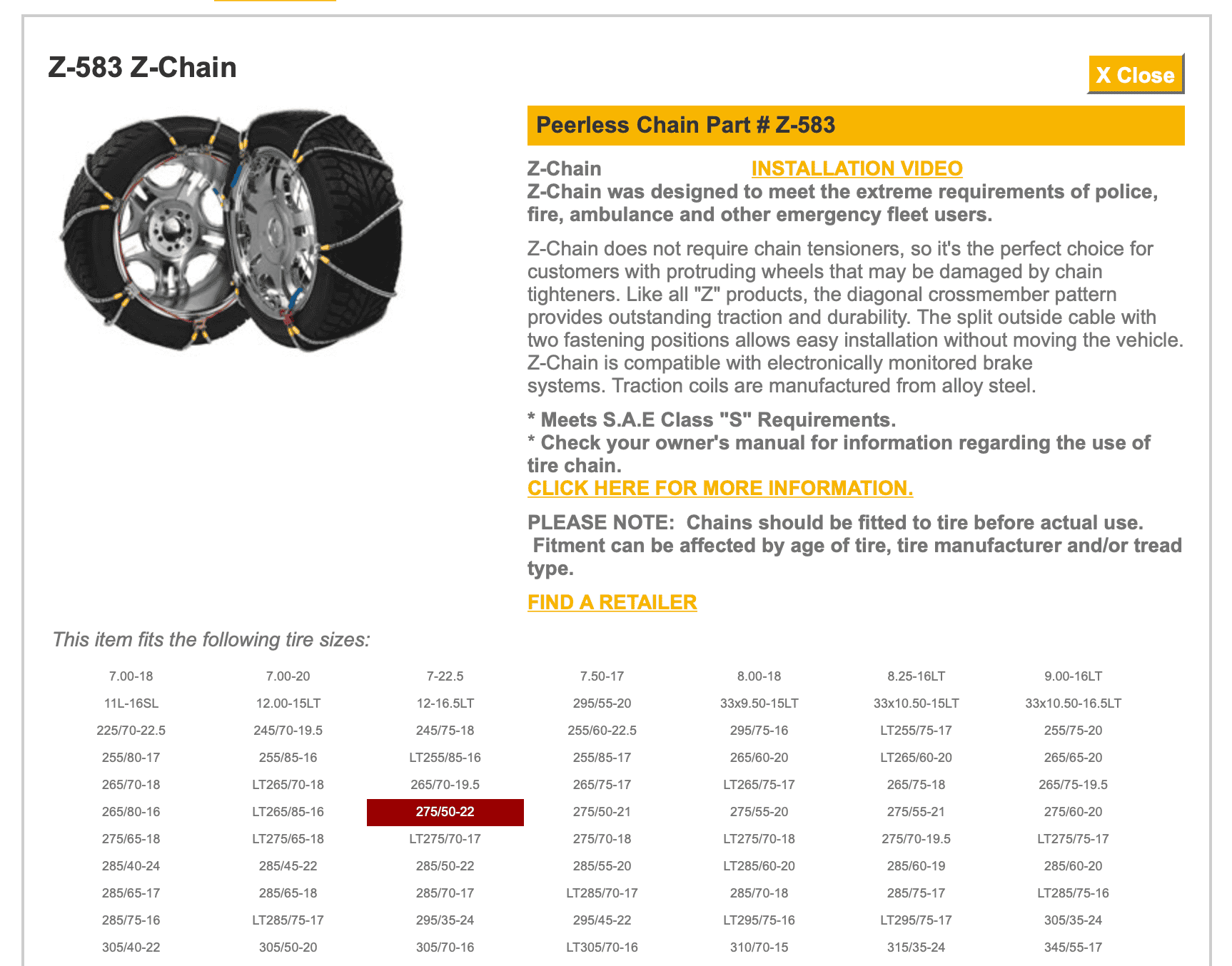 Rivian R1T R1S Snow Chain recommendations for 22s? Screen Shot 2022-10-28 at 10.45.20 AM