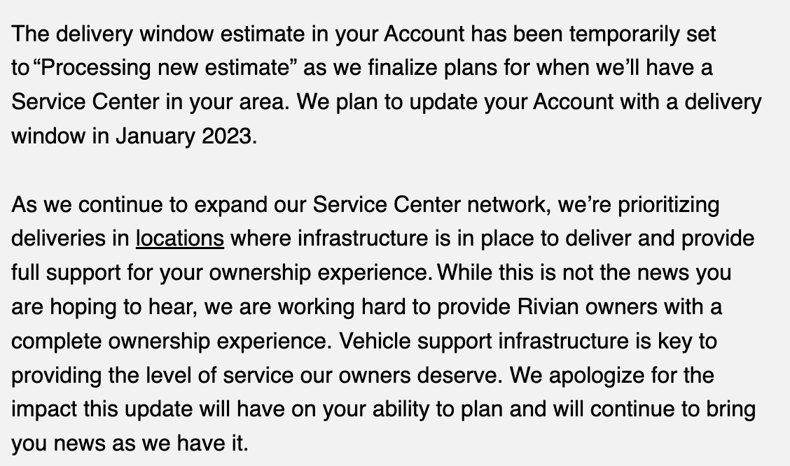 Rivian R1T R1S ? Estimated Delivery Date Window is LIVE! What’s Yours?! ? 1666989422880