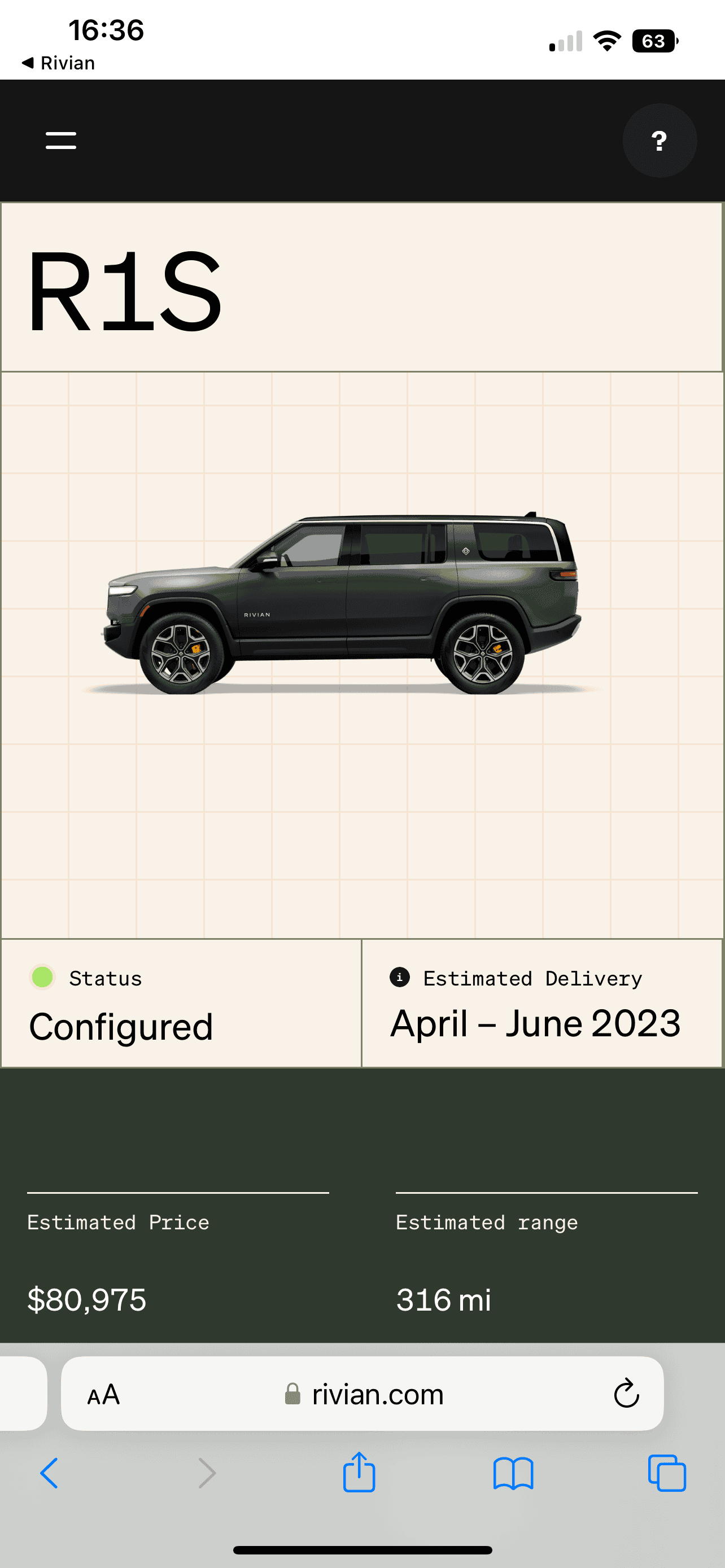 Rivian R1T R1S ? Estimated Delivery Date Window is LIVE! What’s Yours?! ? E1A02DB5-75BB-474D-B9B6-E10D824D8564
