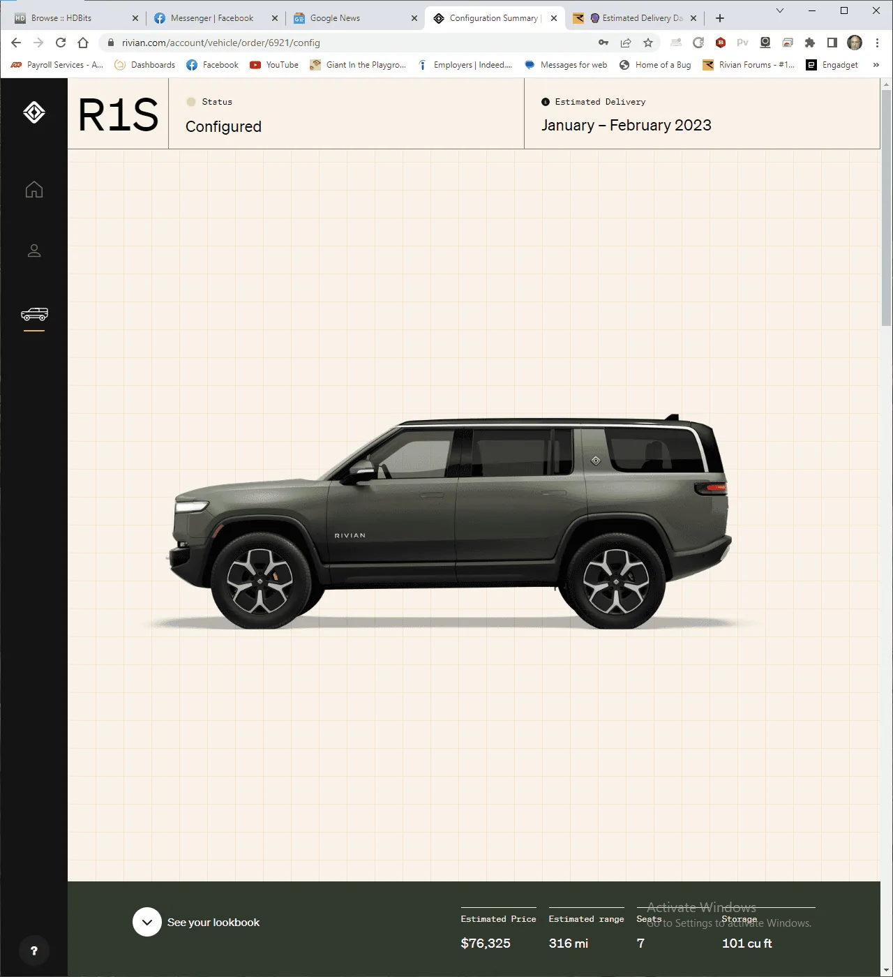Rivian R1T R1S ? Estimated Delivery Date Window is LIVE! What’s Yours?! ? 1666992508643
