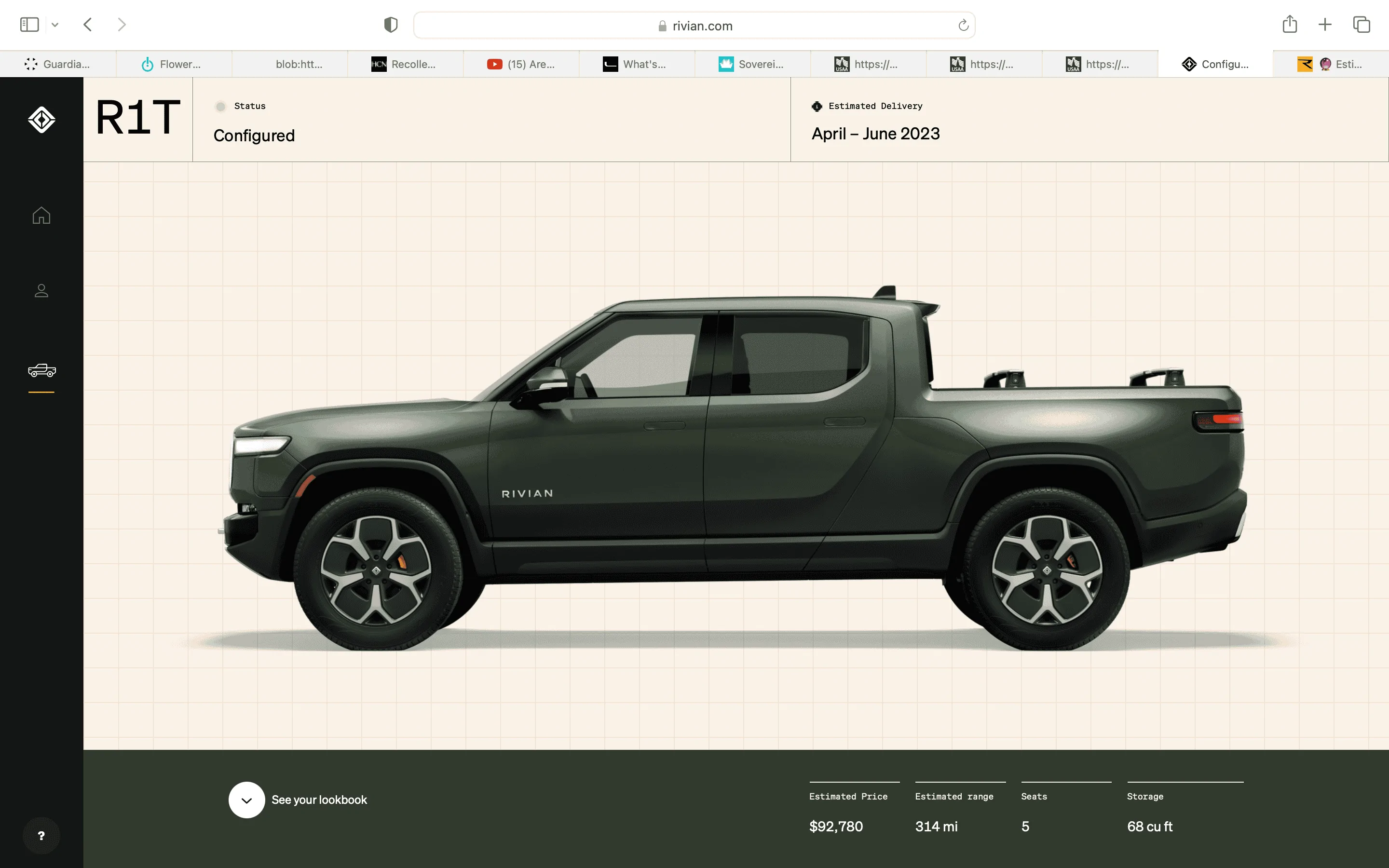 Rivian R1T R1S ? Estimated Delivery Date Window is LIVE! What’s Yours?! ? Screen Shot 2022-10-28 at 2.31.37 PM