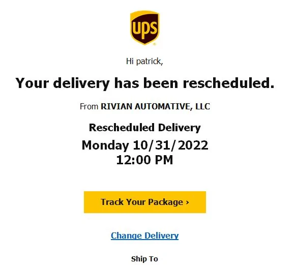 Rivian R1T R1S Unknown Rivian Delivery Notice 2022-10-28 15_36_45-Inbox - My Outlook Data File(1) - Microsoft Outlook