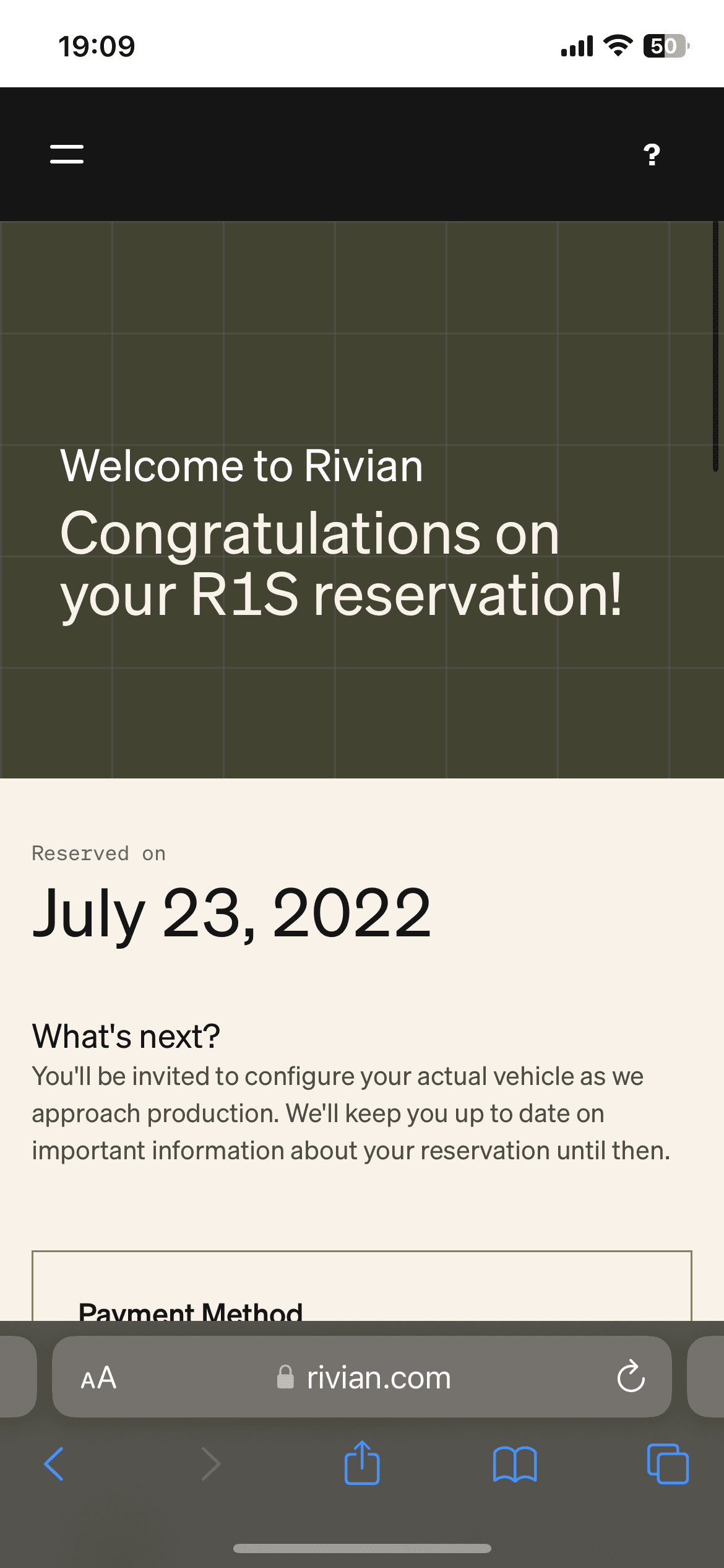 Rivian R1T R1S ? Estimated Delivery Date Window is LIVE! What’s Yours?! ? 1EC9D432-33F0-40D4-B8CB-EEAA6D07C493