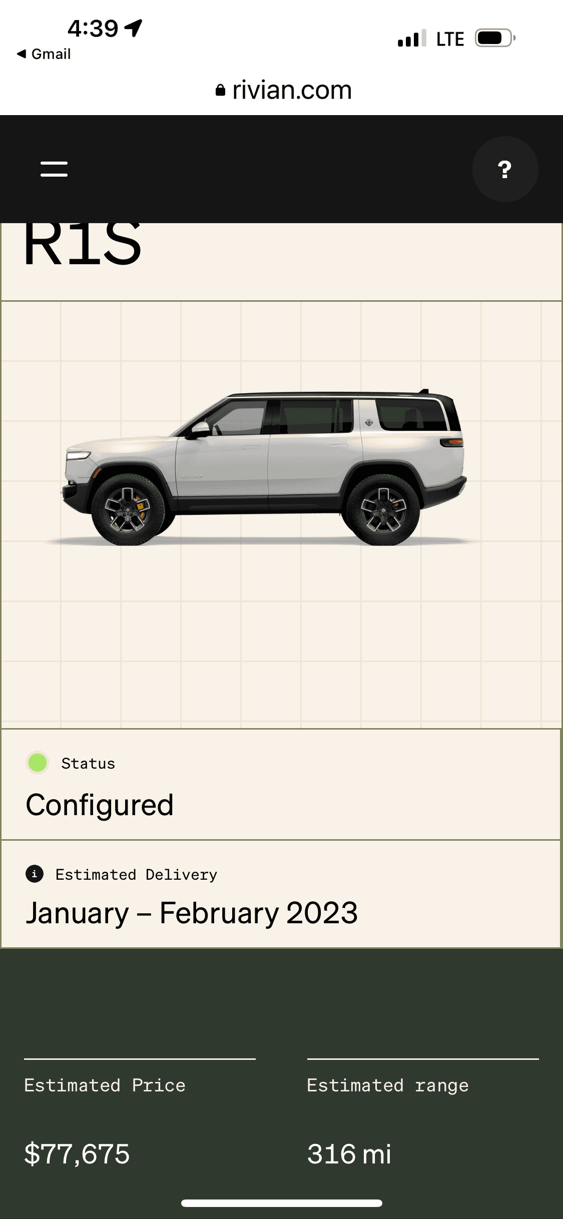 Rivian R1T R1S R1S ONLY: October 2022 Delivery Estimate Updates B638FB98-7863-432B-A525-6045C9B80A84