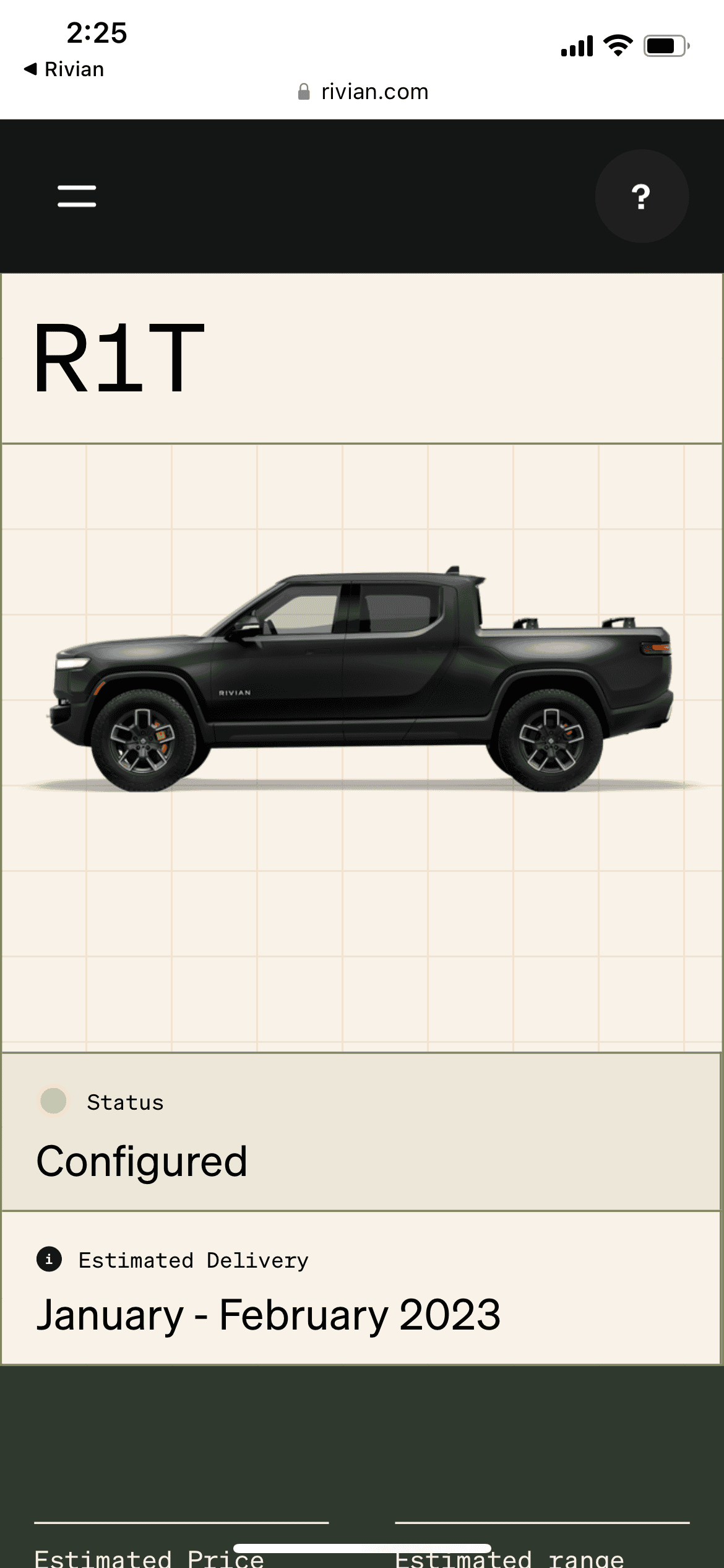 Rivian R1T R1S ? Estimated Delivery Date Window is LIVE! What’s Yours?! ? 1667071745590