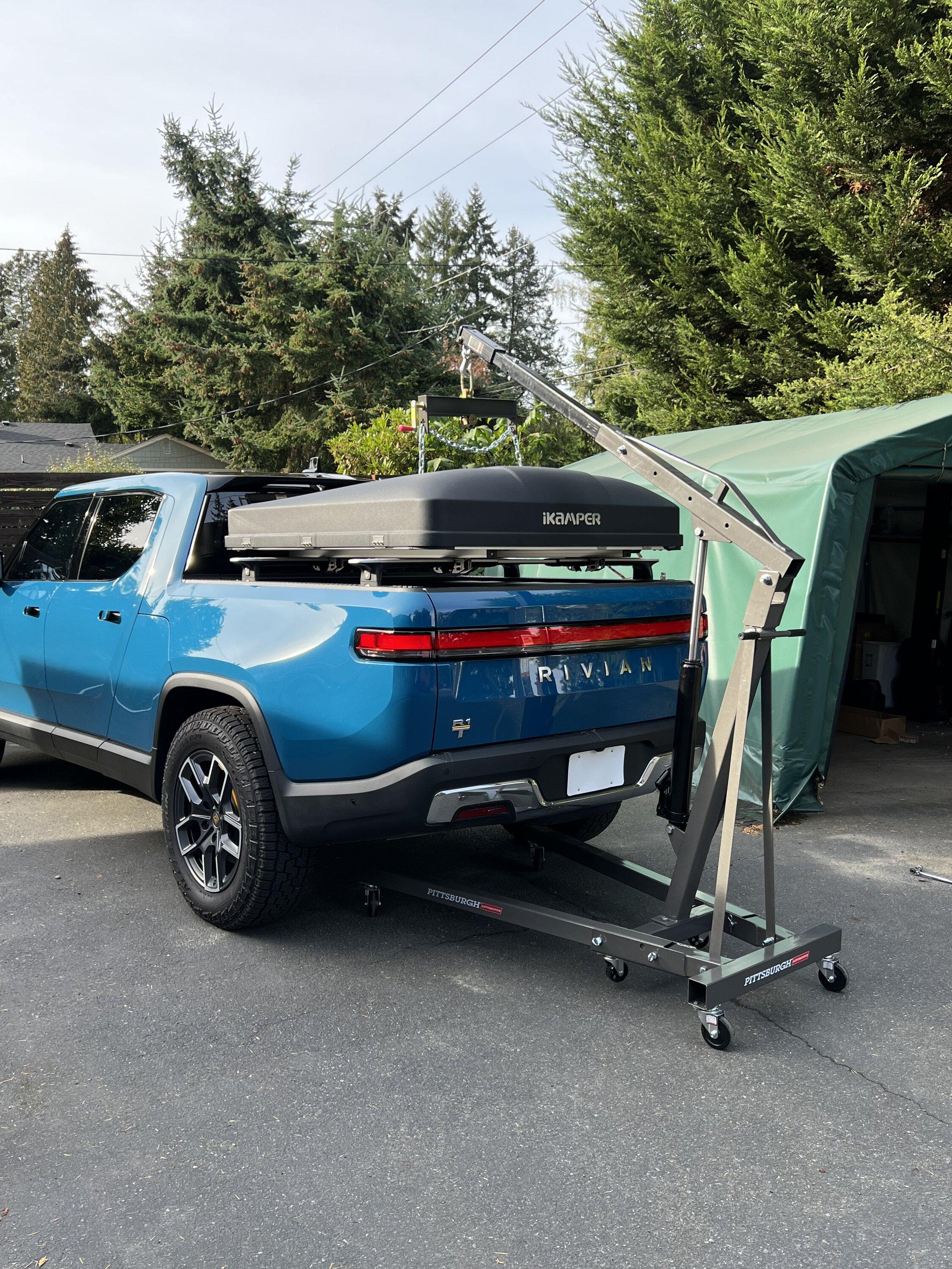 Rivian R1T R1S Crazy idea for removing and storing RTT 32F9995F-E3AA-4B70-A06A-1B0DE3D55155