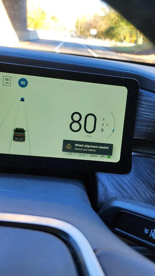 Rivian R1T R1S Steering Wheel Not Centered 20221029_151253
