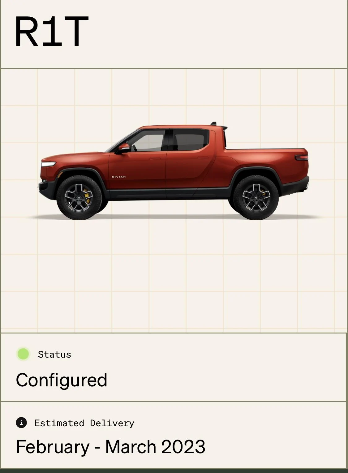 Rivian R1T R1S ? Estimated Delivery Date Window is LIVE! What’s Yours?! ? 5899D82B-AEAE-4BFC-9743-B079E14065E0