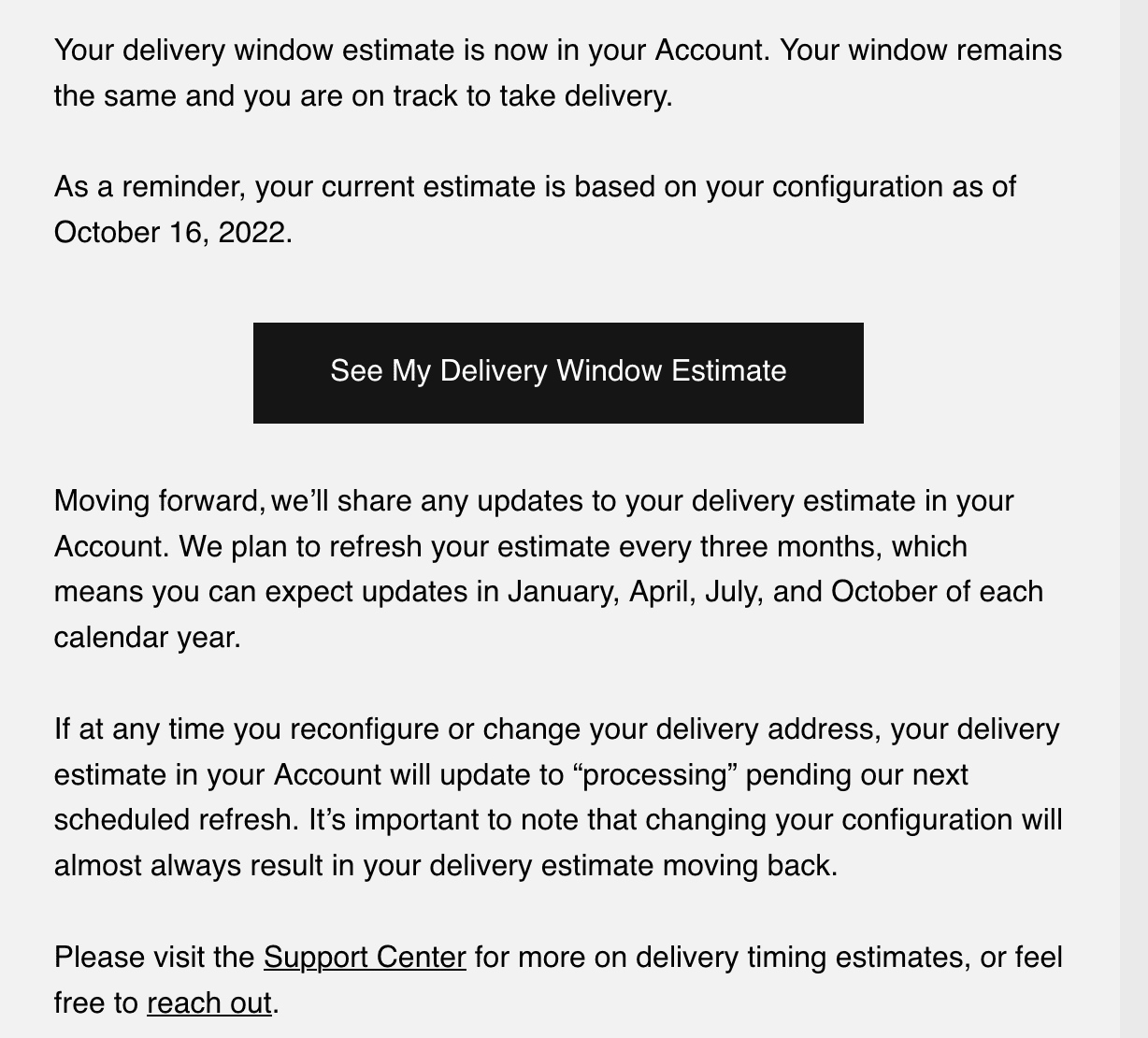 Rivian R1T R1S R1S delivery delay poll 1667162670110