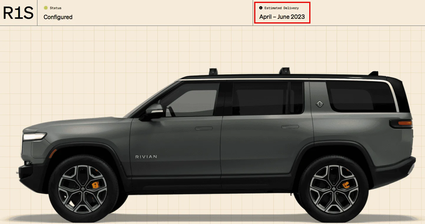 Rivian R1T R1S ? Estimated Delivery Date Window is LIVE! What’s Yours?! ? Screen Shot 2022-10-28 at 5.35.27 PM