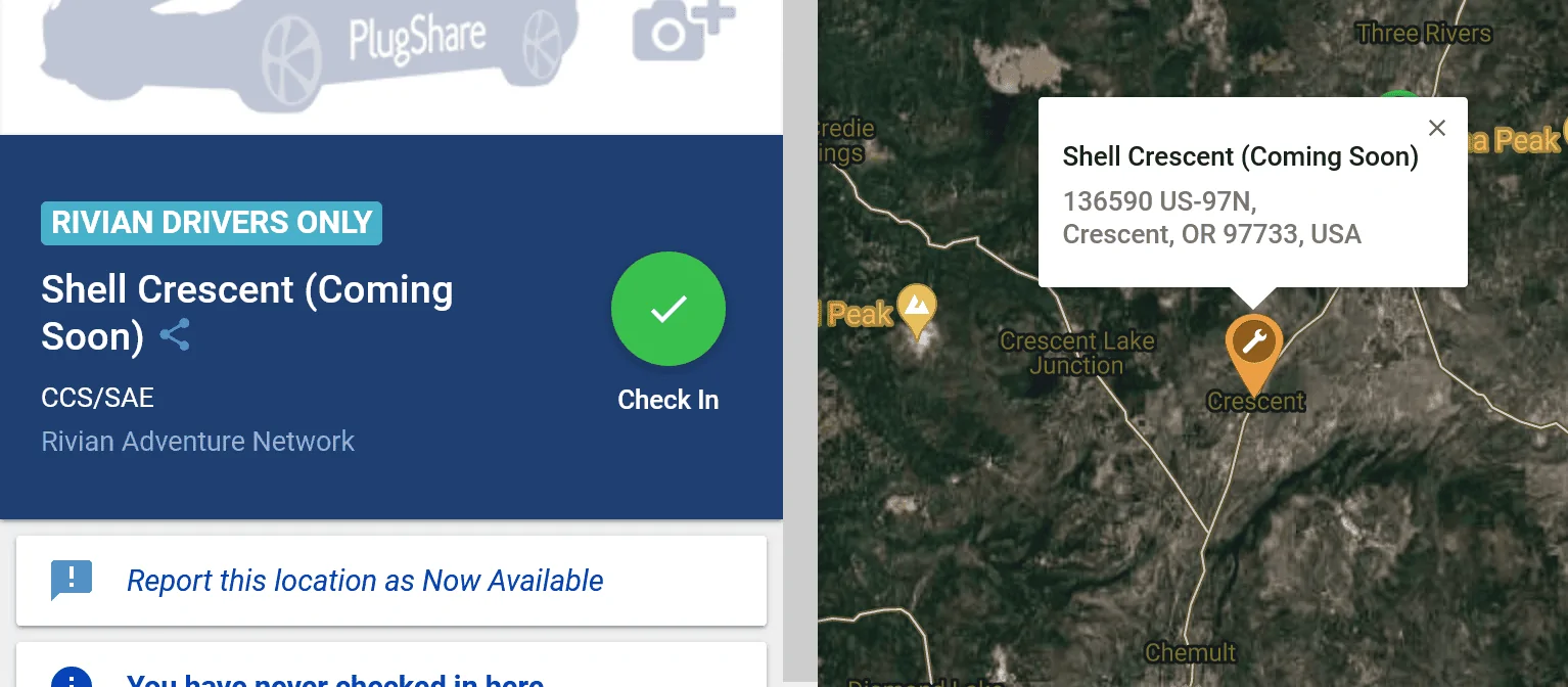 Rivian R1T R1S Rivian Network DCFC coming to E. Oregon?? 1667276188197