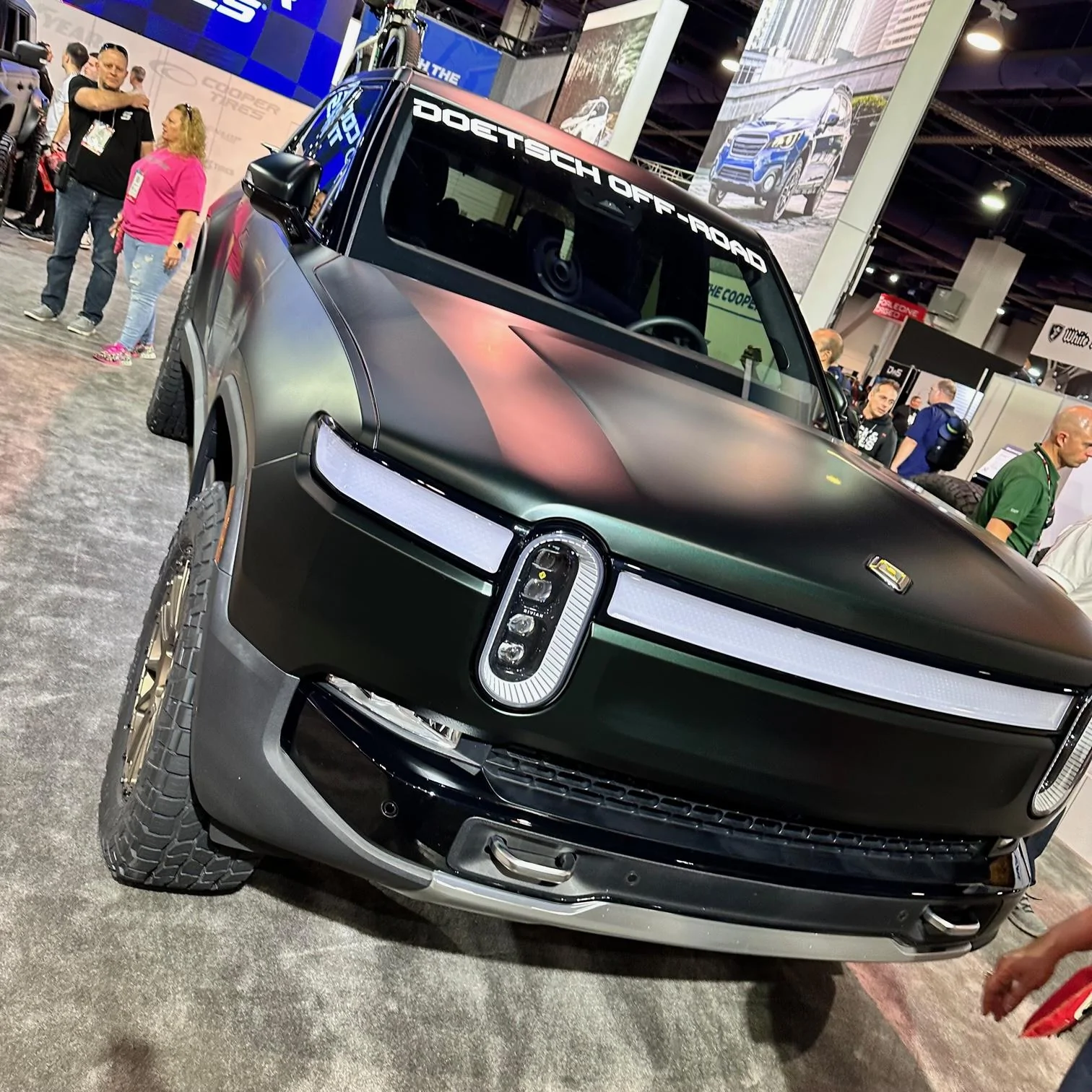 Rivian R1T R1S [SEMA 2022] Matte Dark Sage Green Rivian R1T Build by Doetsch Off-Road / Cooper Tires IMG_0264
