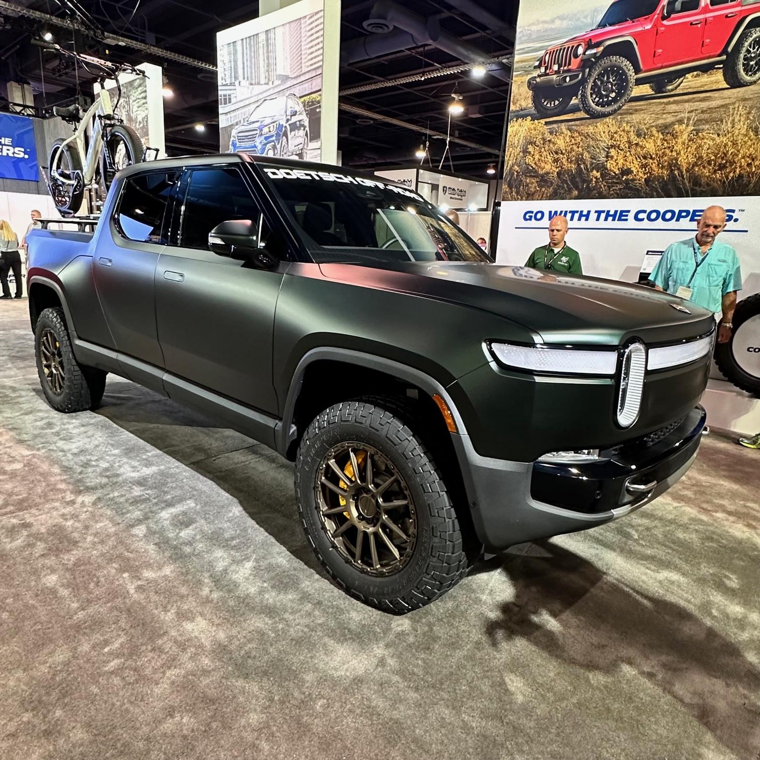Rivian R1T R1S [SEMA 2022] Matte Dark Sage Green Rivian R1T Build by Doetsch Off-Road / Cooper Tires IMG_0265