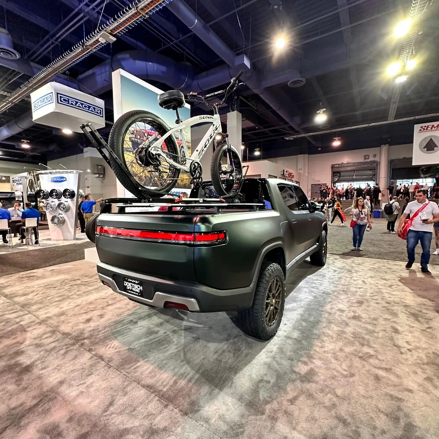 Rivian R1T R1S [SEMA 2022] Matte Dark Sage Green Rivian R1T Build by Doetsch Off-Road / Cooper Tires IMG_0273