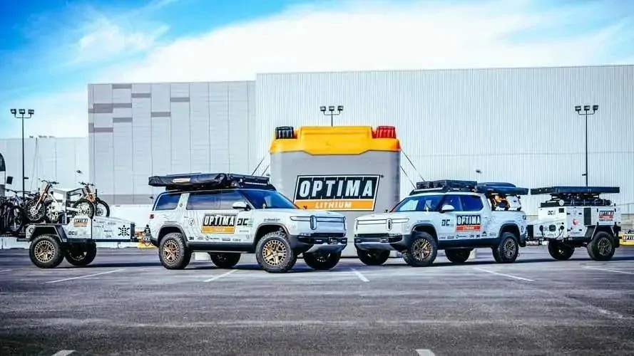 Rivian R1T R1S Optima Overlanding Rivian R1T build teased for SEMA rivian-optima-build