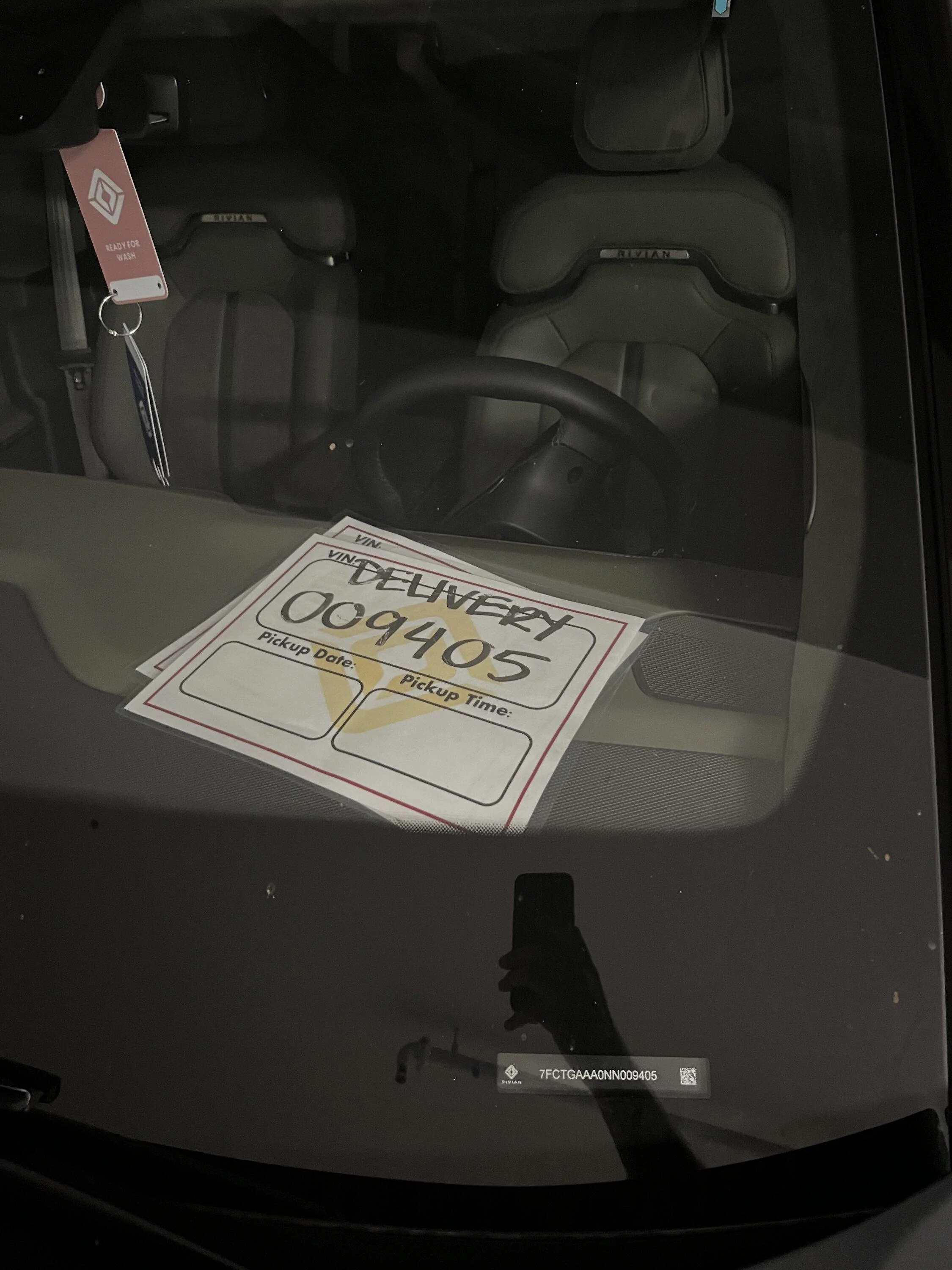 Rivian R1T R1S Rivian hidden in parking garage waiting for delivery 60F7C156-B512-4183-84CF-2E084BA9EC51