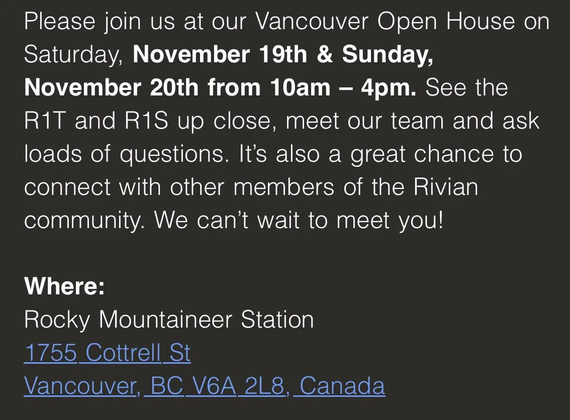 Rivian R1T R1S Vancouver Open House (Nov 19/20) F527F0A1-A153-4124-90C3-BD006FD33C0E