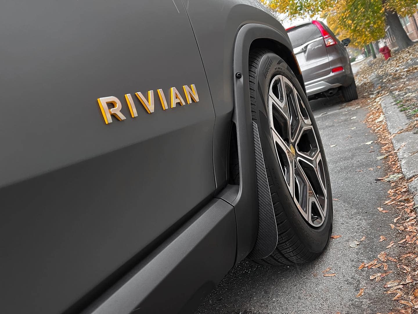 Rivian R1T R1S Carbon Fiber Mudguards (CarbonGuards) for R1T/R1S 314612756_122858060596070_3264281275404250949_n