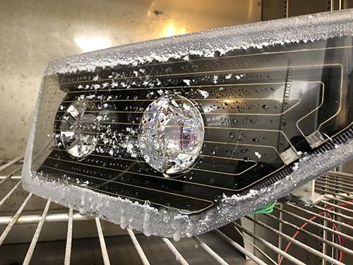 Rivian R1T R1S Undriveable at night in wet snow due to LED headlights not melting snow & ice Deicing%20Resize