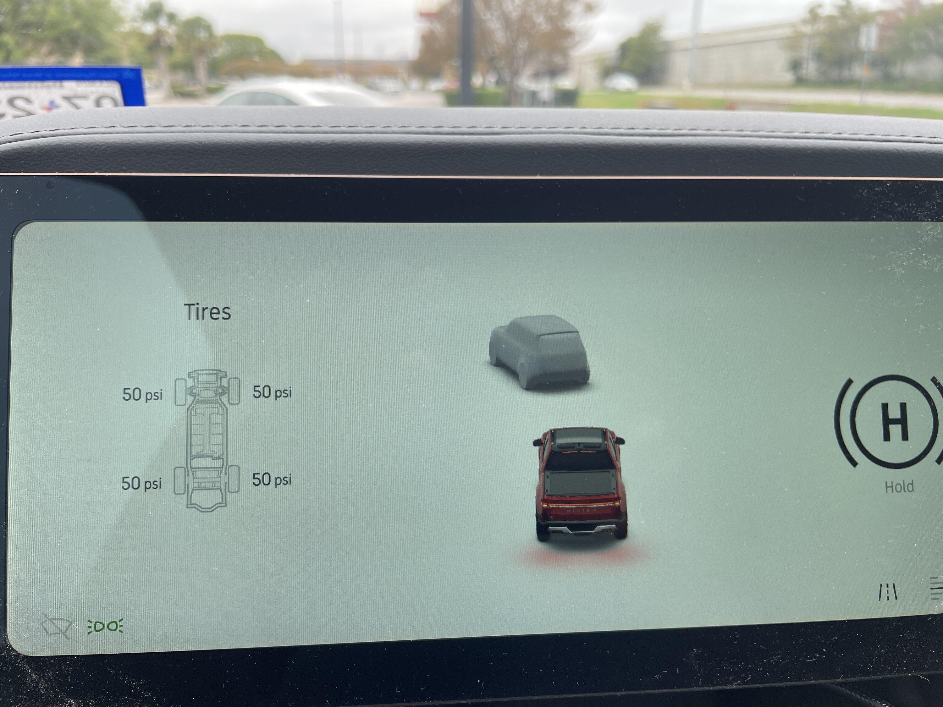 Rivian R1T R1S Tire Pressure Monitoring System display Blasco-TPMS2.JPG