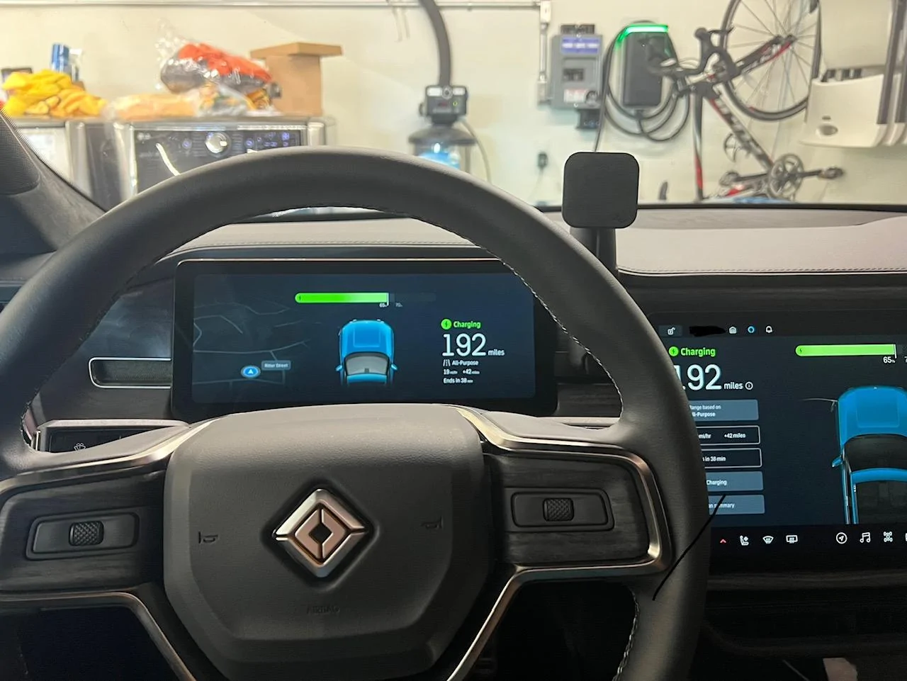 Rivian R1T R1S Mounting a cell phone.  Has anyone done it? IMG_8954