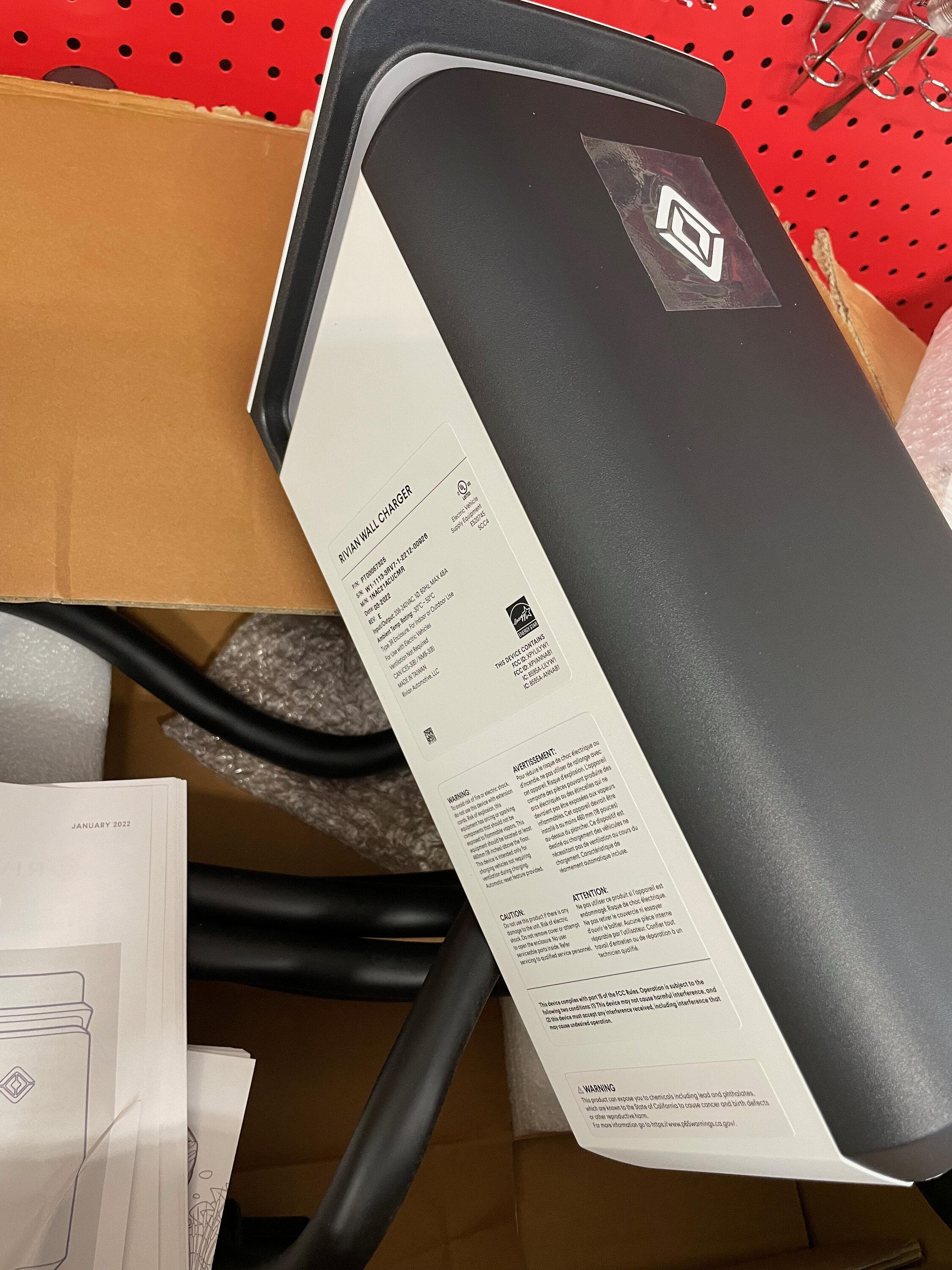 Rivian R1T R1S New Rivian Wall Charger IMG_1723