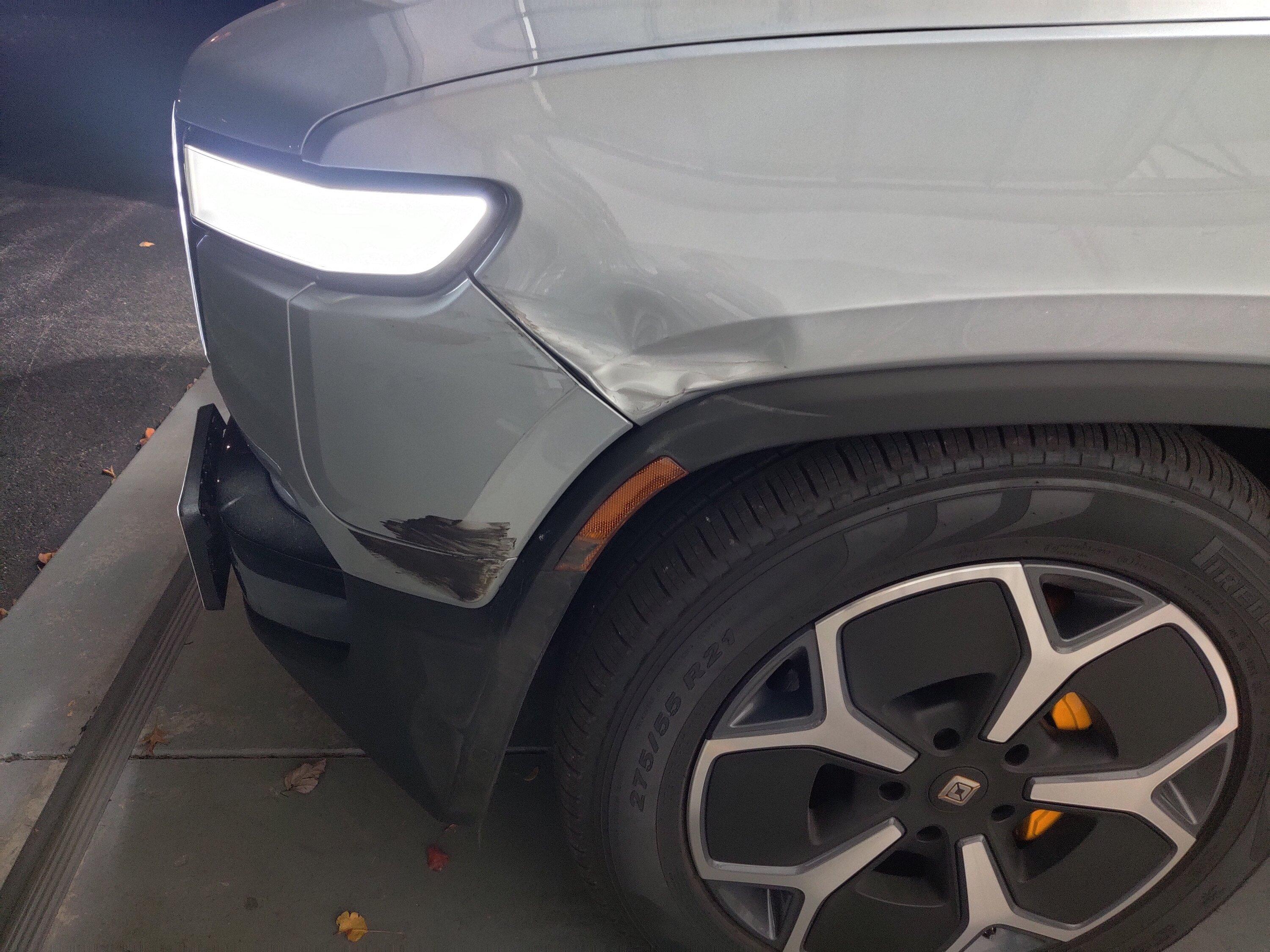 Rivian R1T R1S They hit me in my driveway resulting in $21,195.95 repair bill IMG_20221110_202259