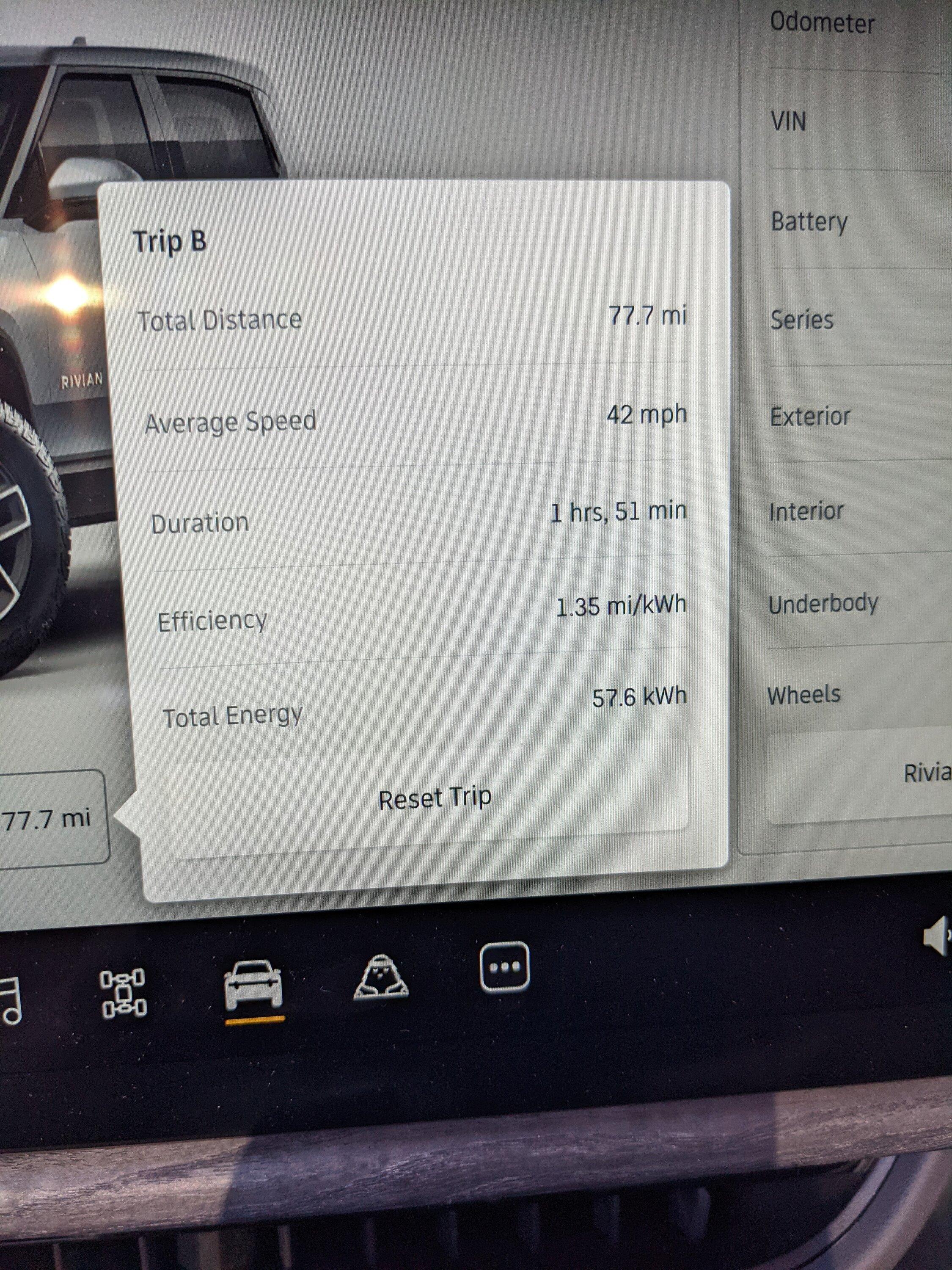 Rivian R1T R1S Towing + Efficiency: Please post your experience! PXL_20221022_163147765