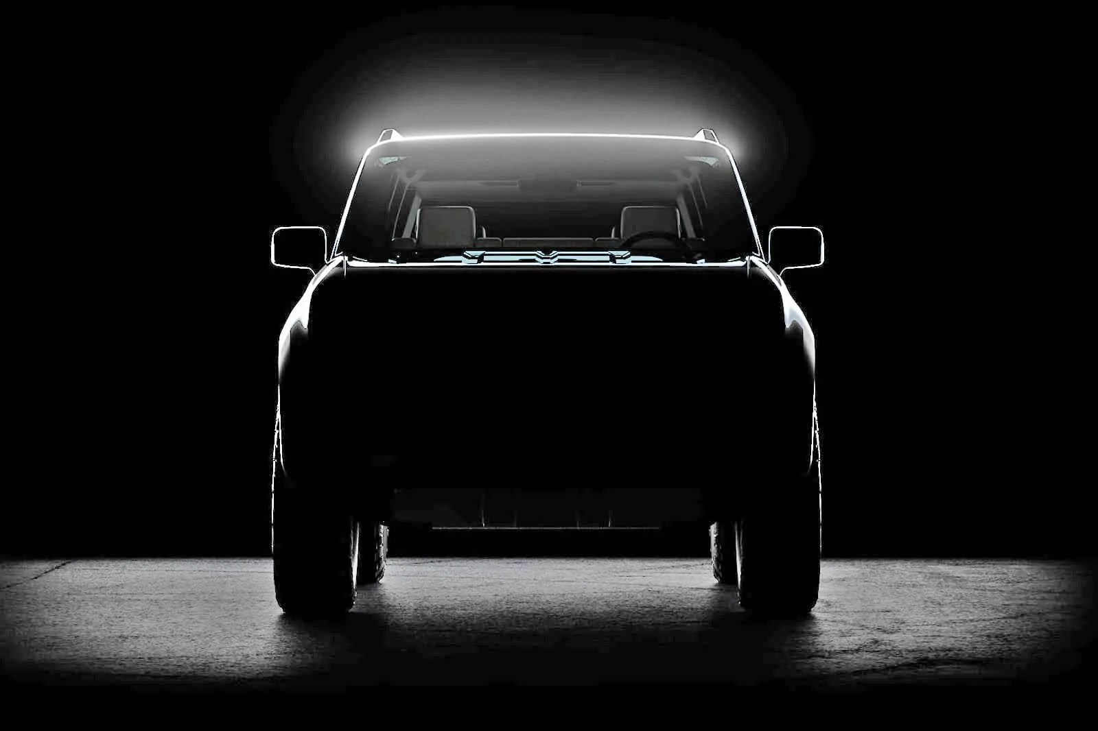 Rivian R1T R1S Scout EV pickup/SUV teaser released. Visit new sister-site @ ScoutEVforum.com Scout EV Concept Teaser Image (1)